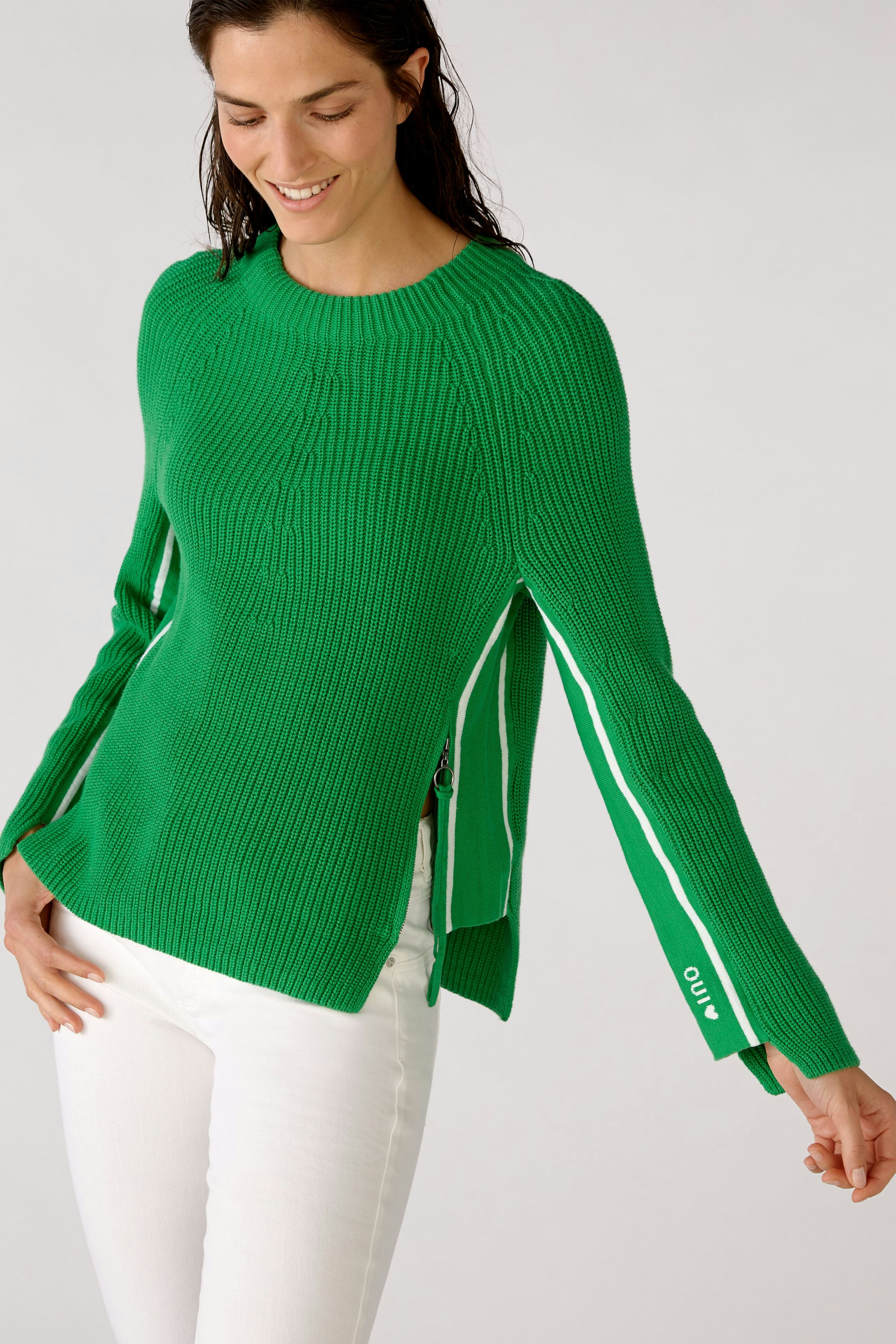Bild 1 von RUBI Pullover - green white in green white | Oui