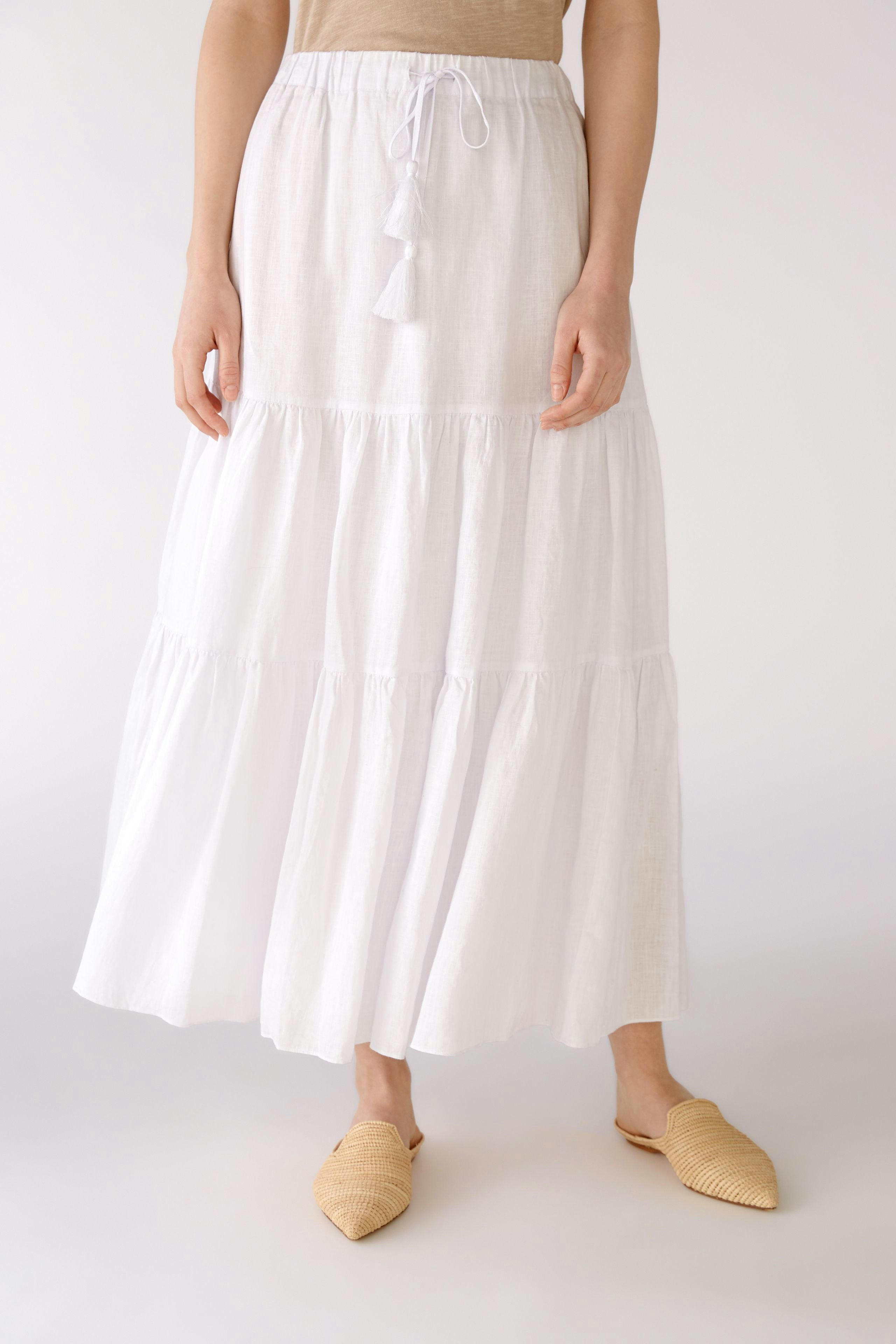 Bild 3 von Maxi skirt - optic white in optic white | Oui