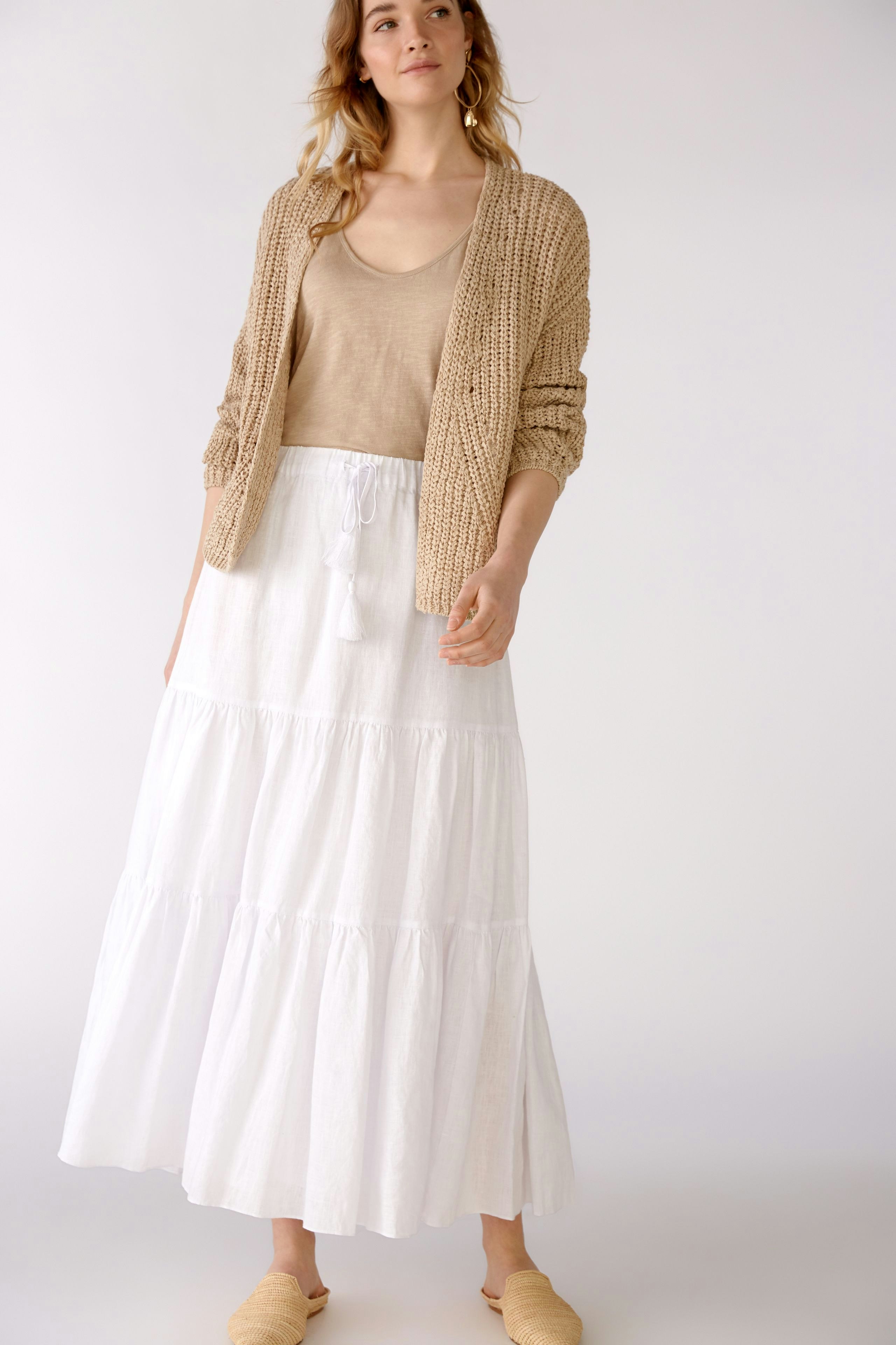 Bild 6 von Maxi skirt - optic white in optic white | Oui