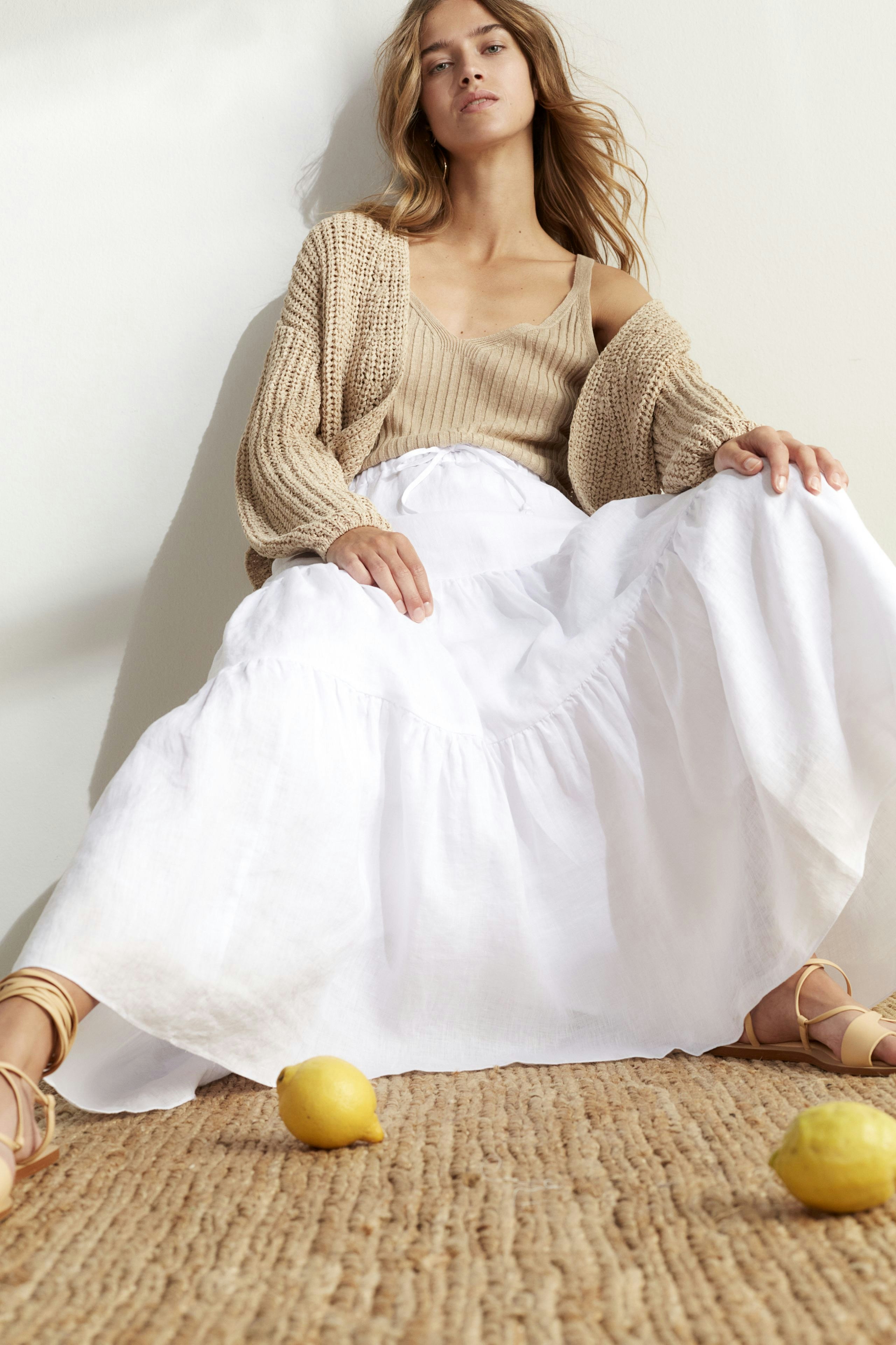 Bild 1 von Maxi skirt - optic white in optic white | Oui