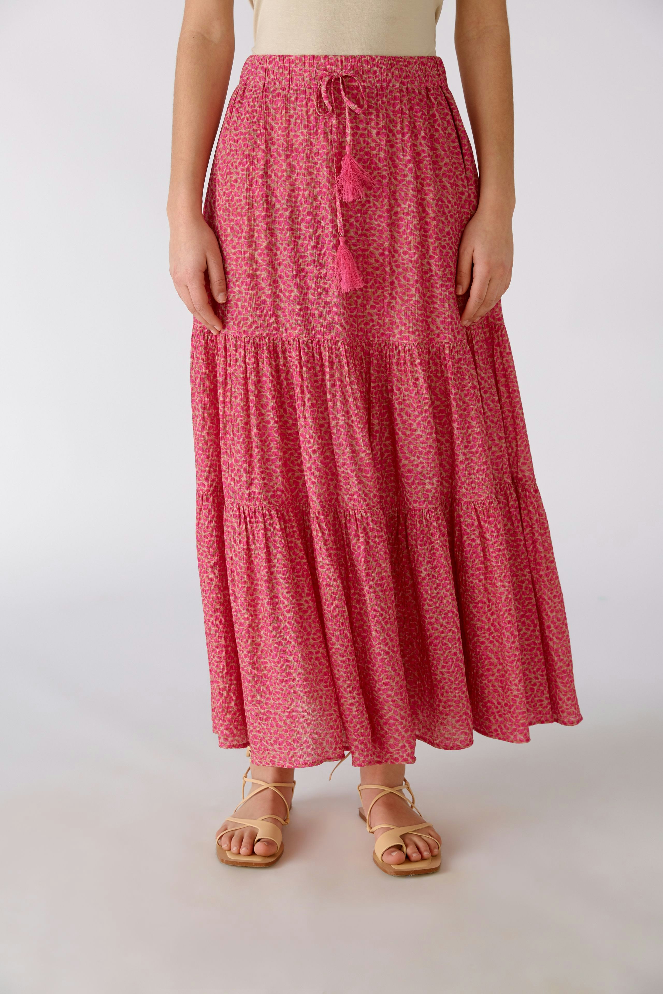 Maxi skirt - light stone red