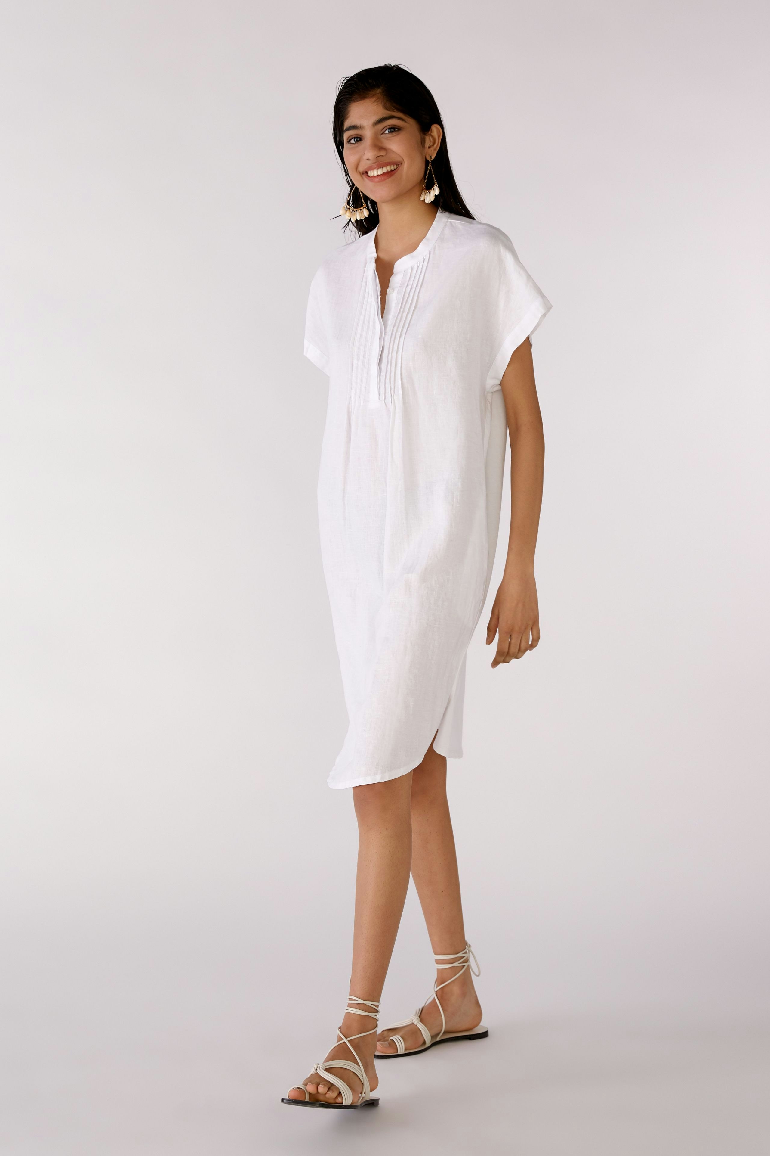 Bild 2 von Leinenkleid - optic white in optic white | Oui