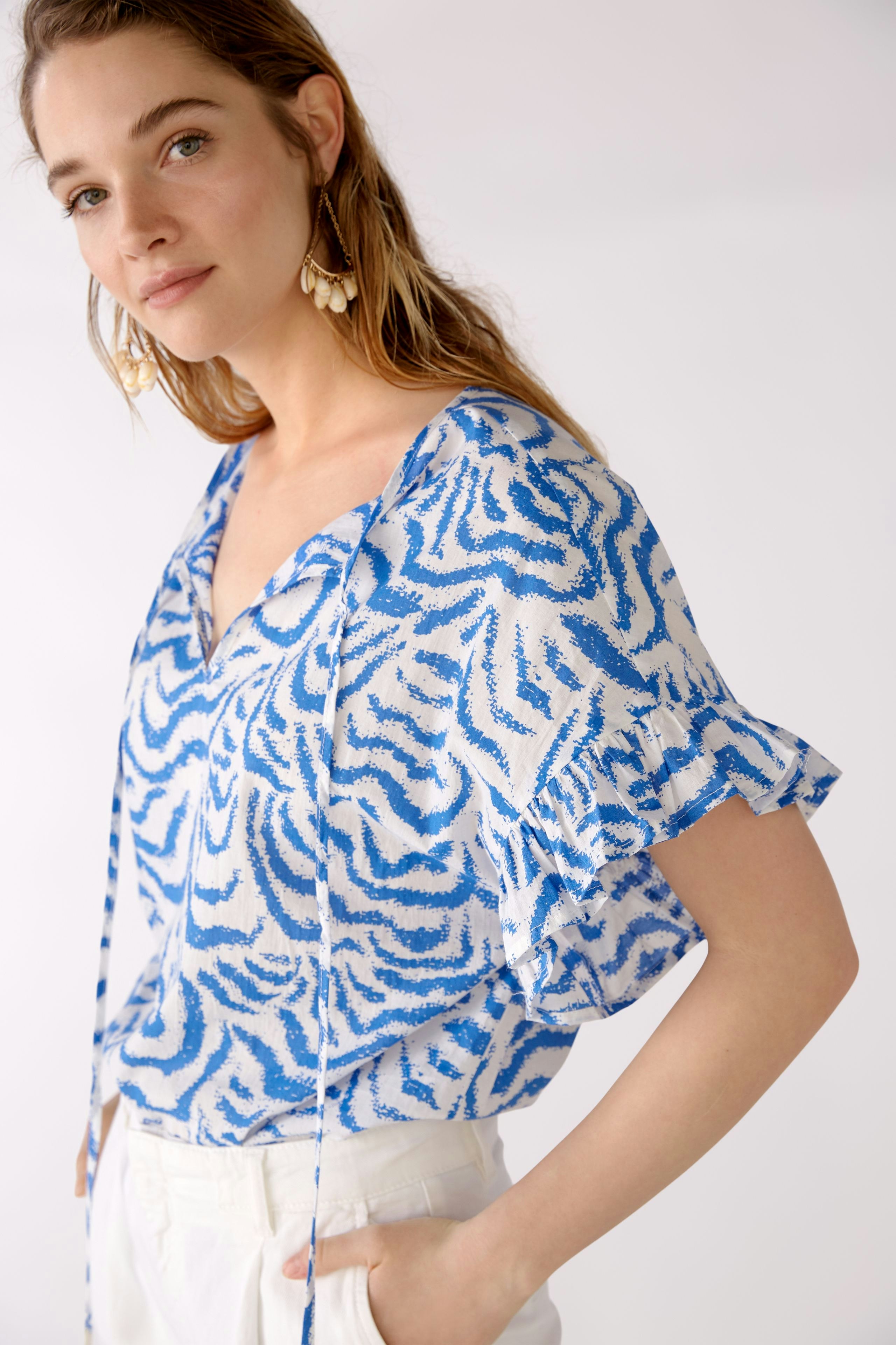 Bild 4 von Bluse - white blue in white blue | Oui