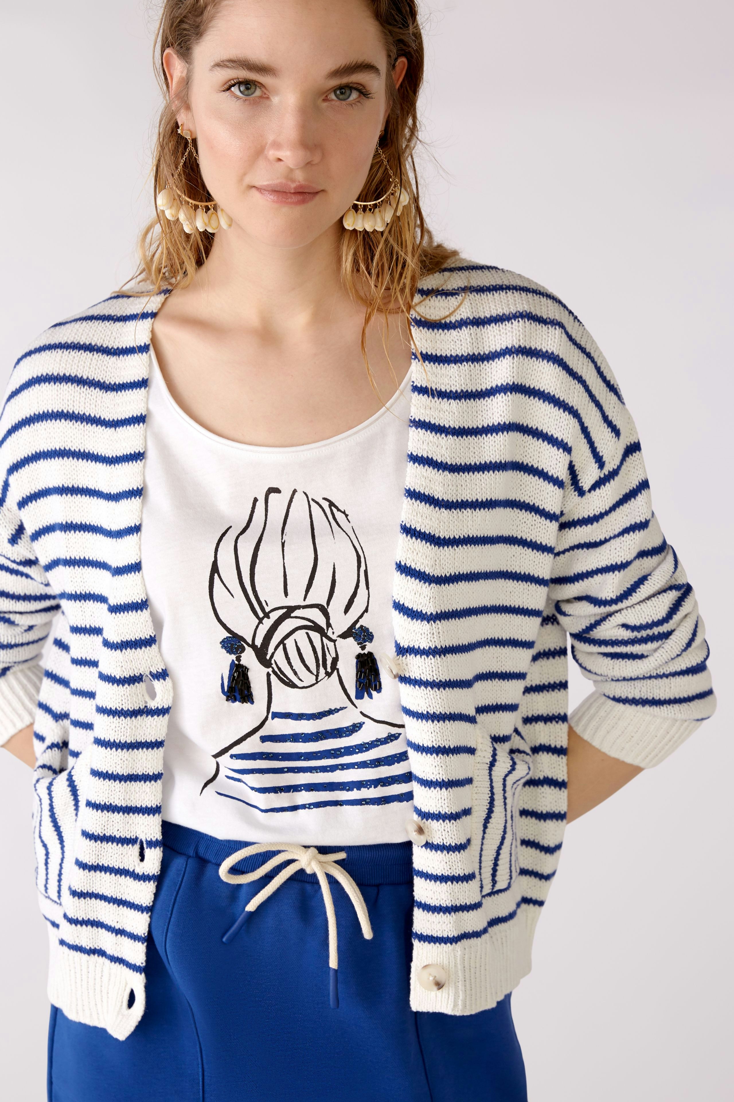 Bild 4 von Strickjacke - white blue in white blue | Oui