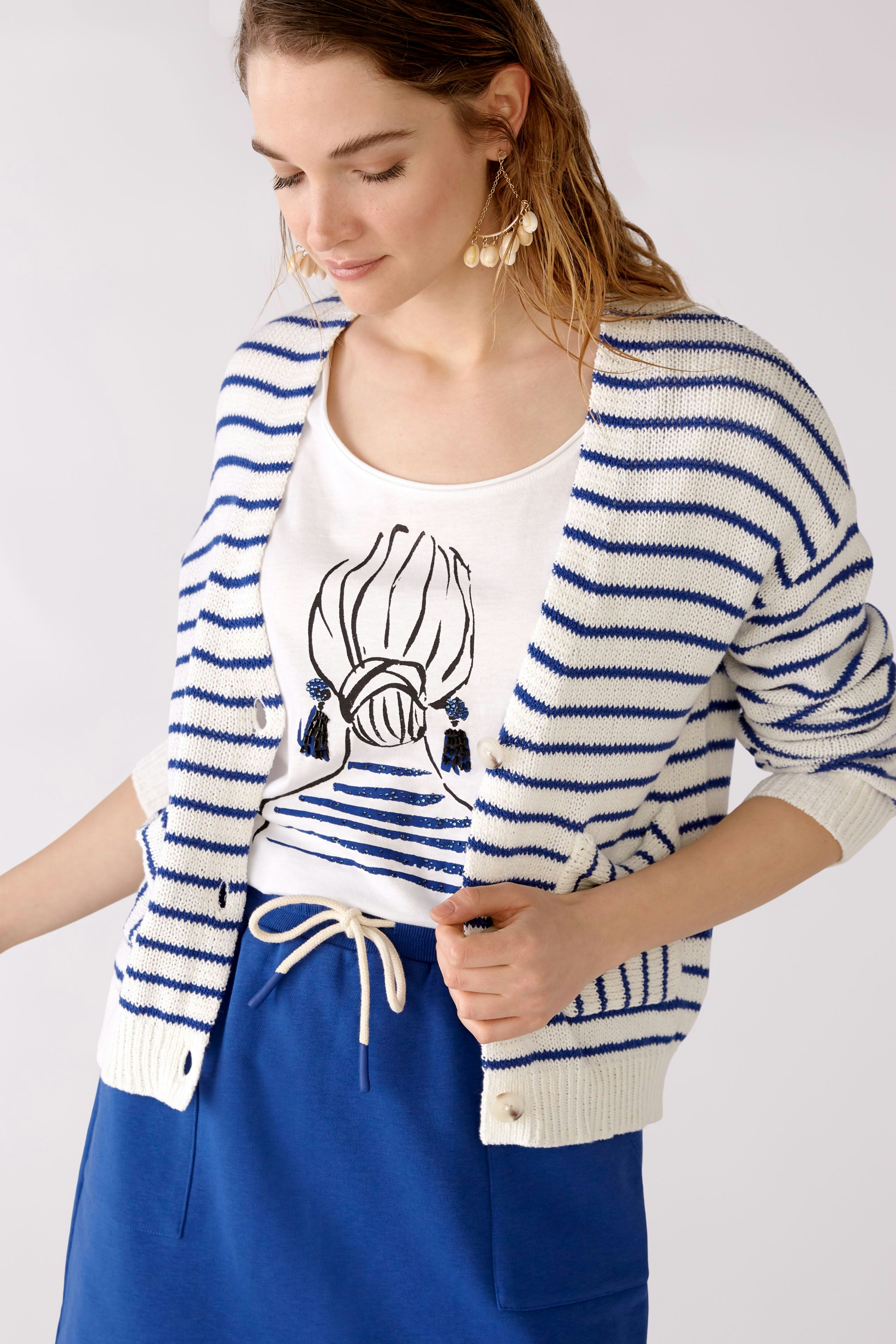 Bild 6 von Strickjacke - white blue in white blue | Oui