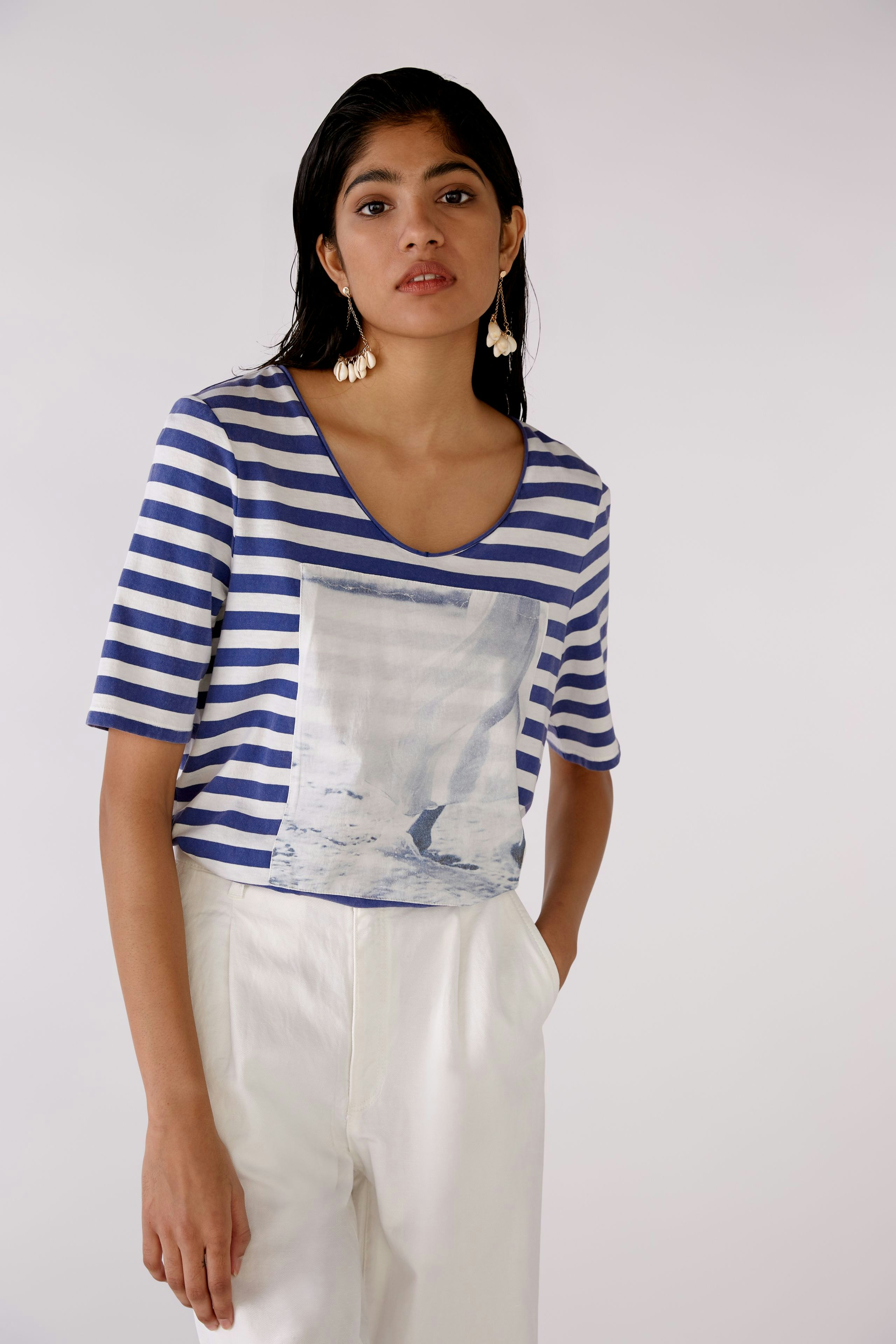 Bild 3 von T-Shirt - white blue in white blue | Oui