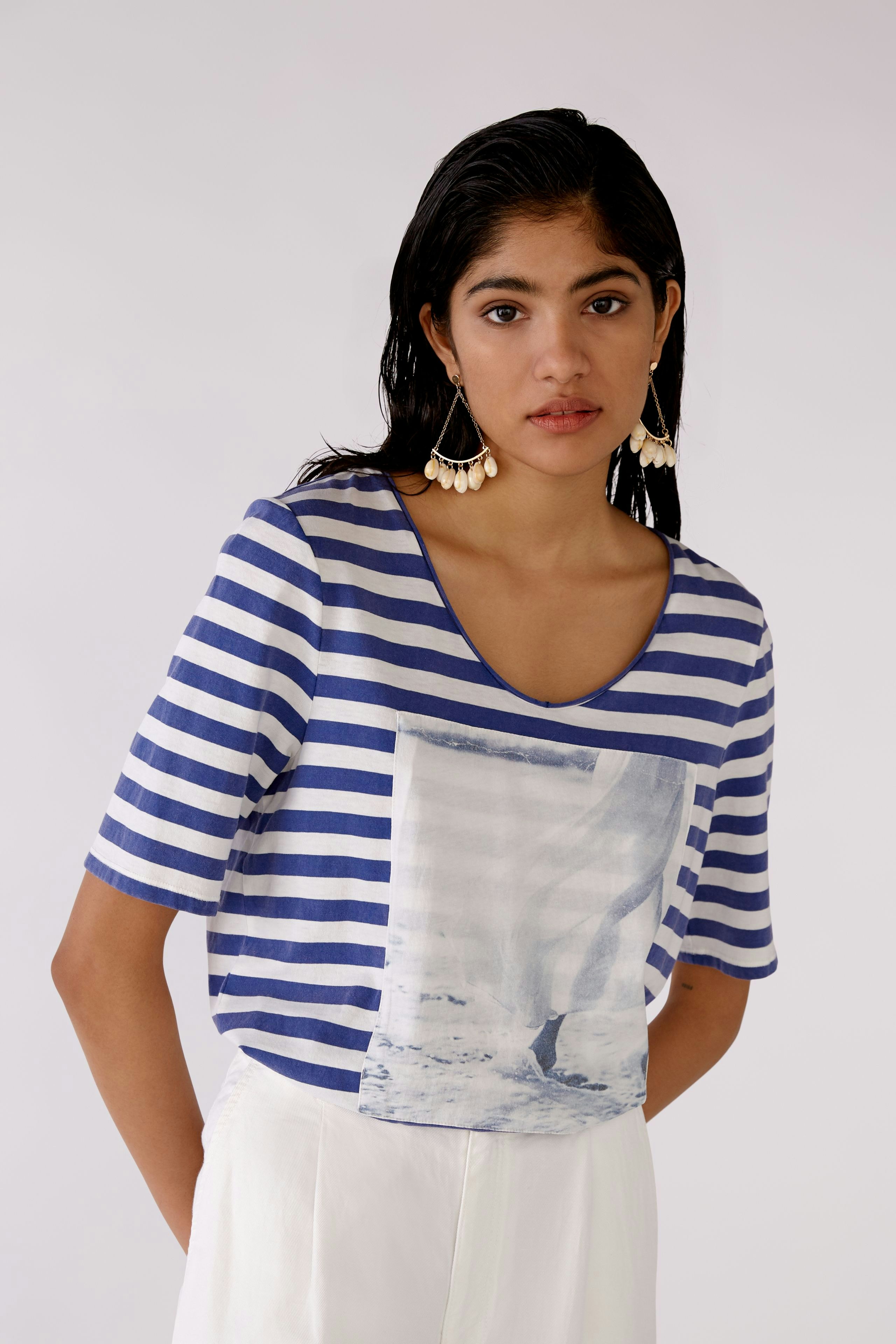 Bild 6 von T-Shirt - white blue in white blue | Oui