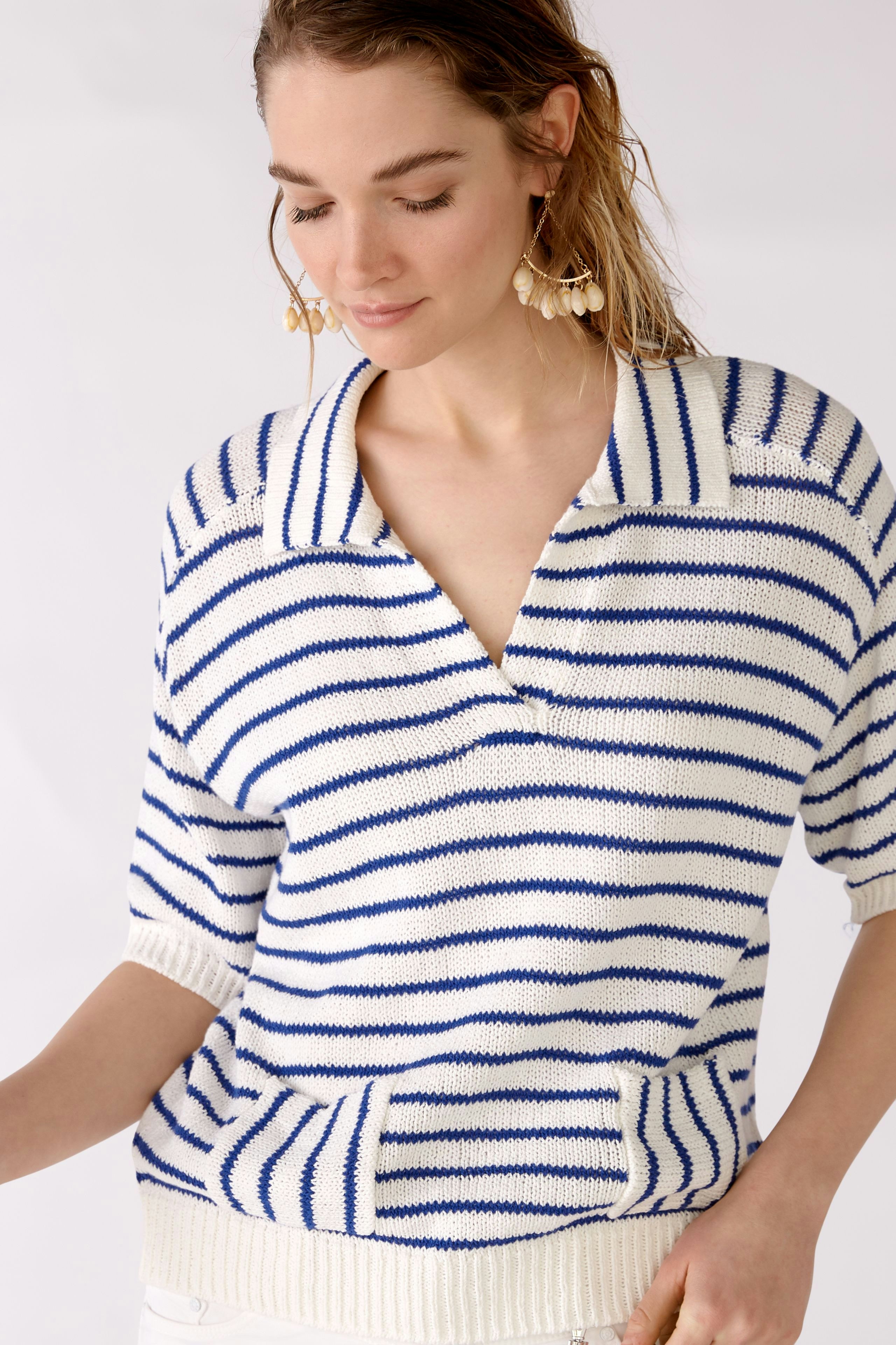 Bild 5 von Striped pullover - white blue in white blue | Oui