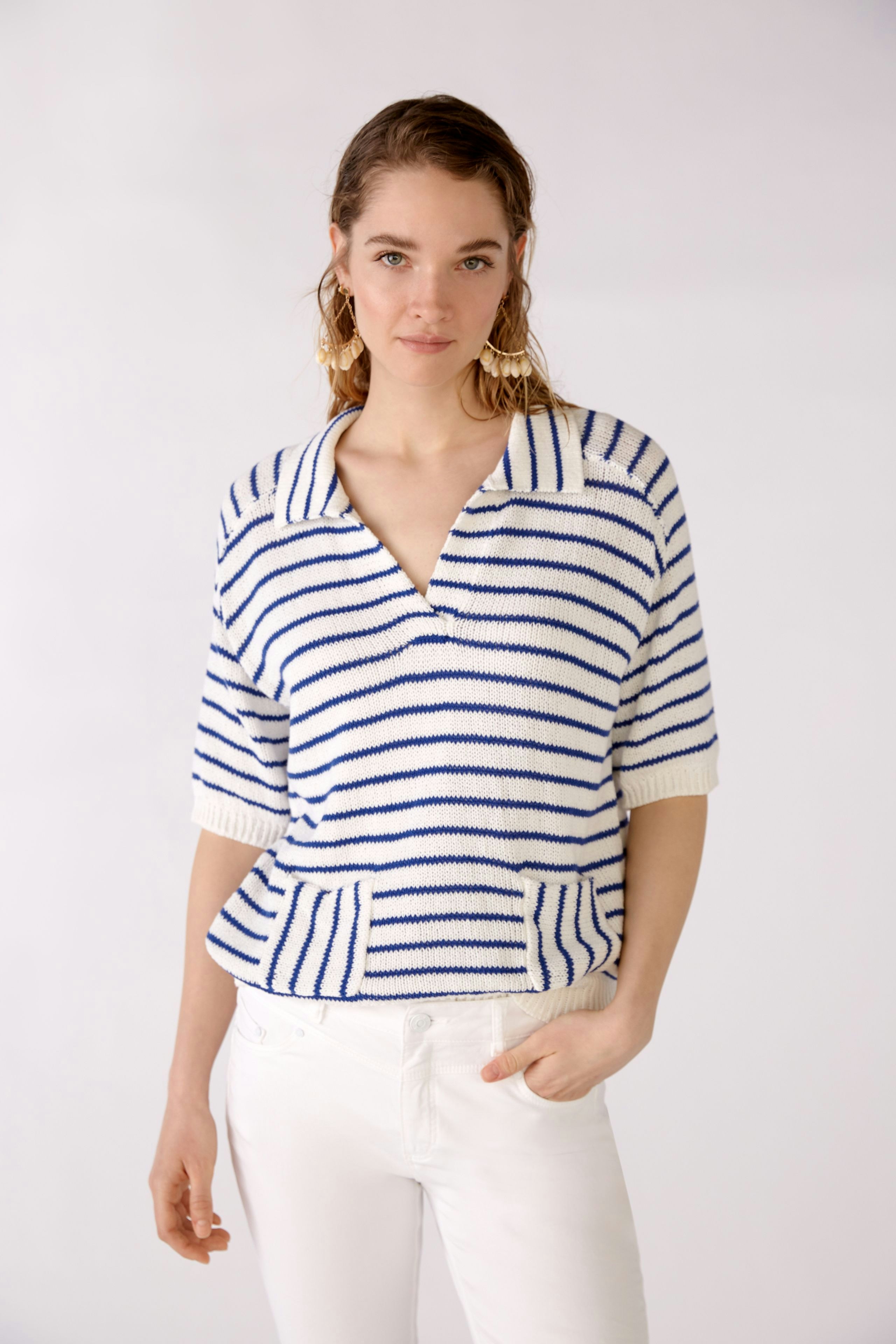Bild 1 von Striped pullover - white blue in white blue | Oui