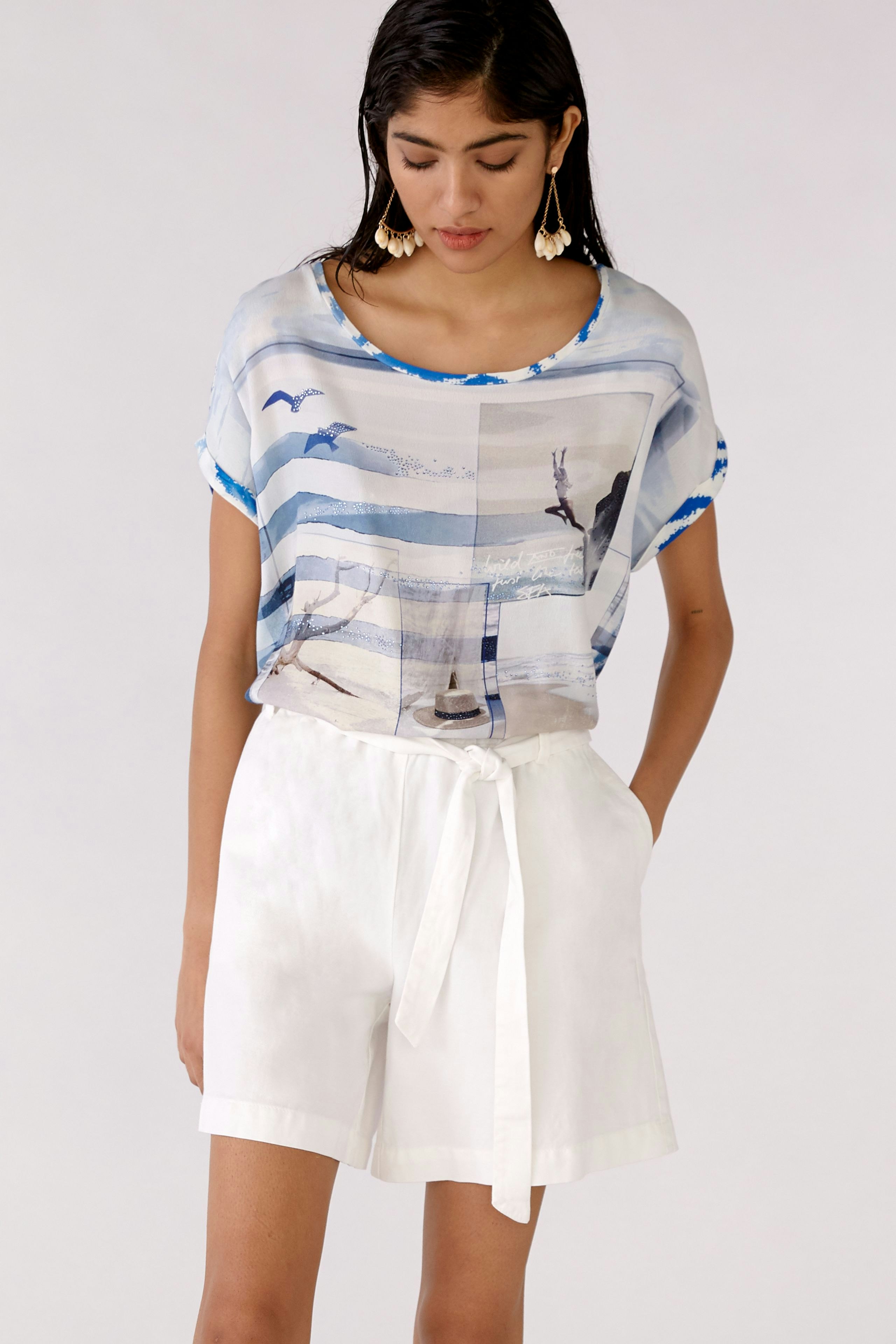 Bild 5 von Blusenshirt - white blue in white blue | Oui