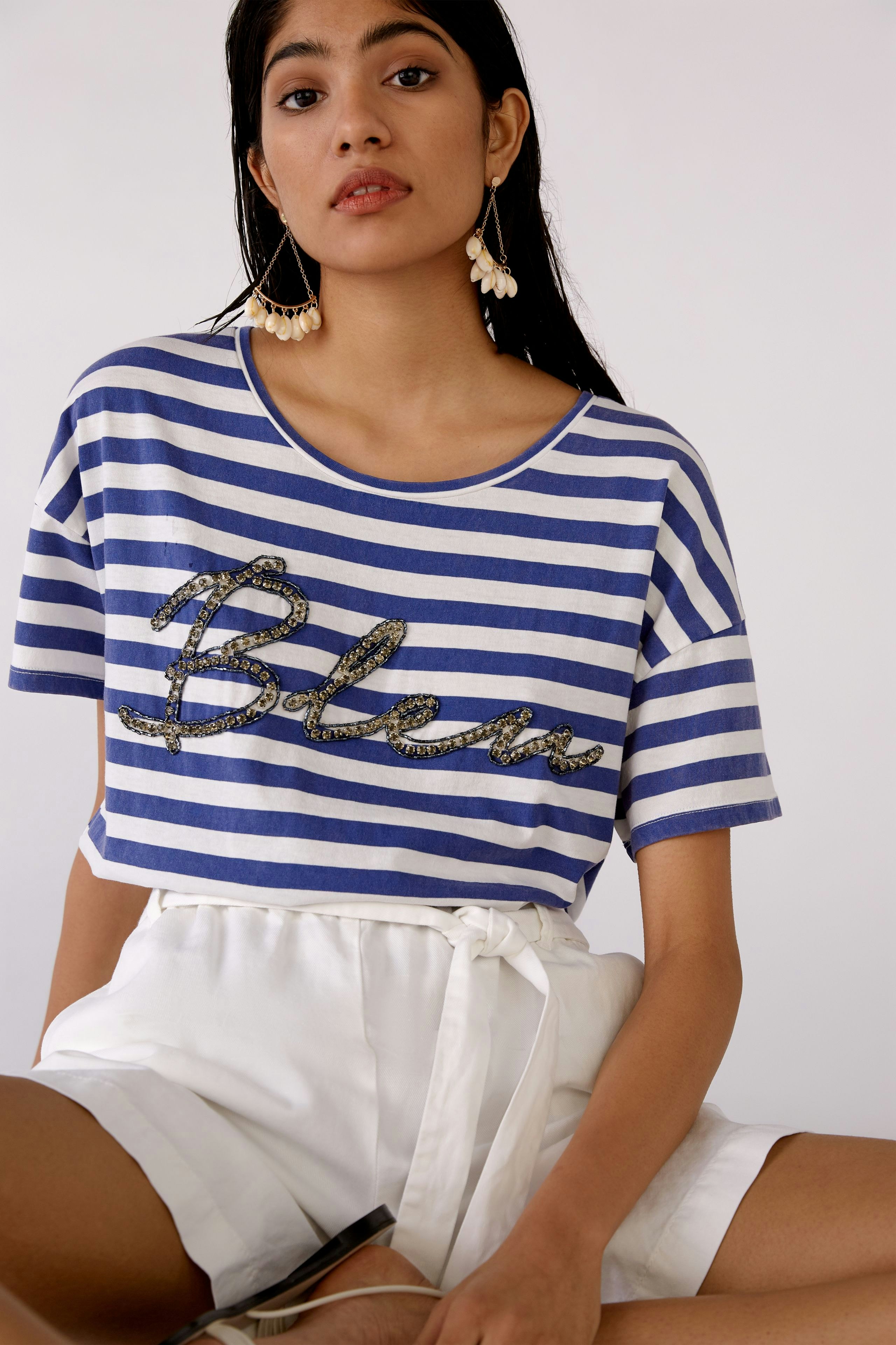 Bild 1 von T-Shirt - white blue in white blue | Oui