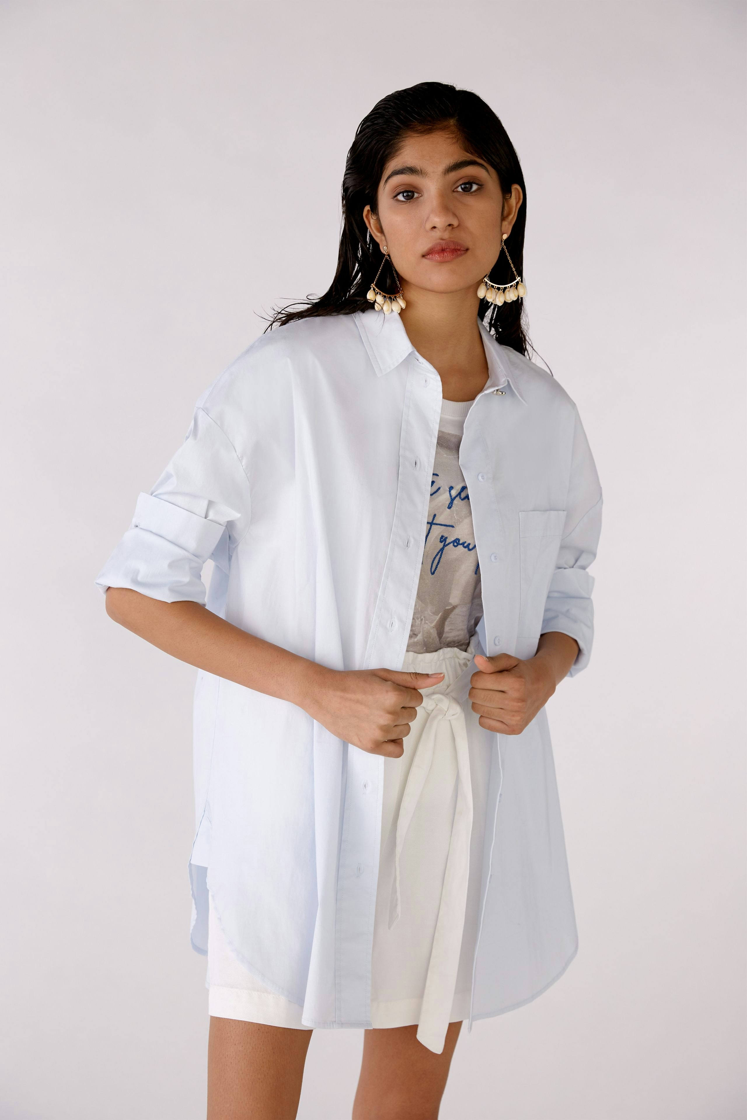 Bild 3 von Hemdbluse - light blue in light blue | Oui