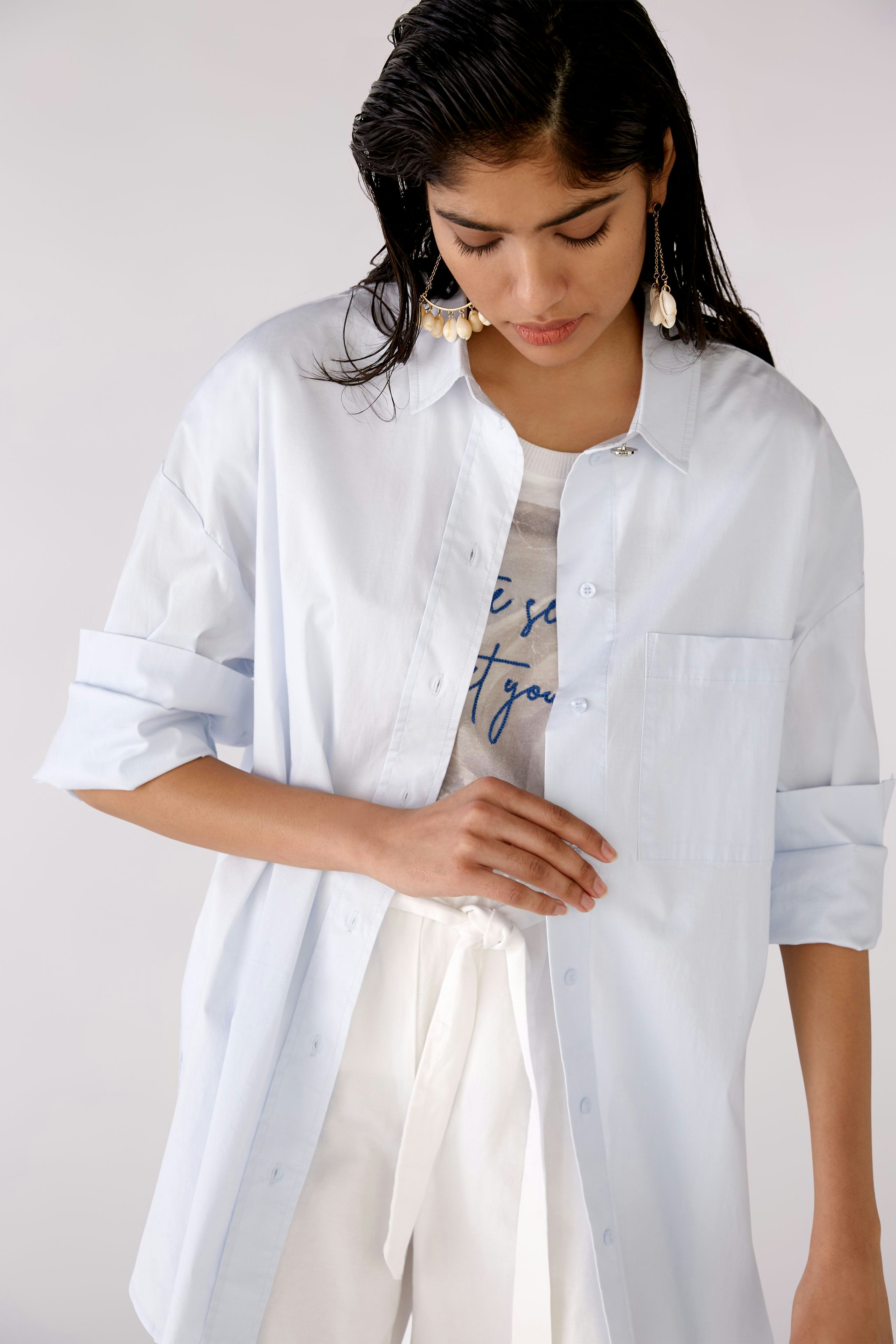 Bild 5 von Hemdbluse - light blue in light blue | Oui