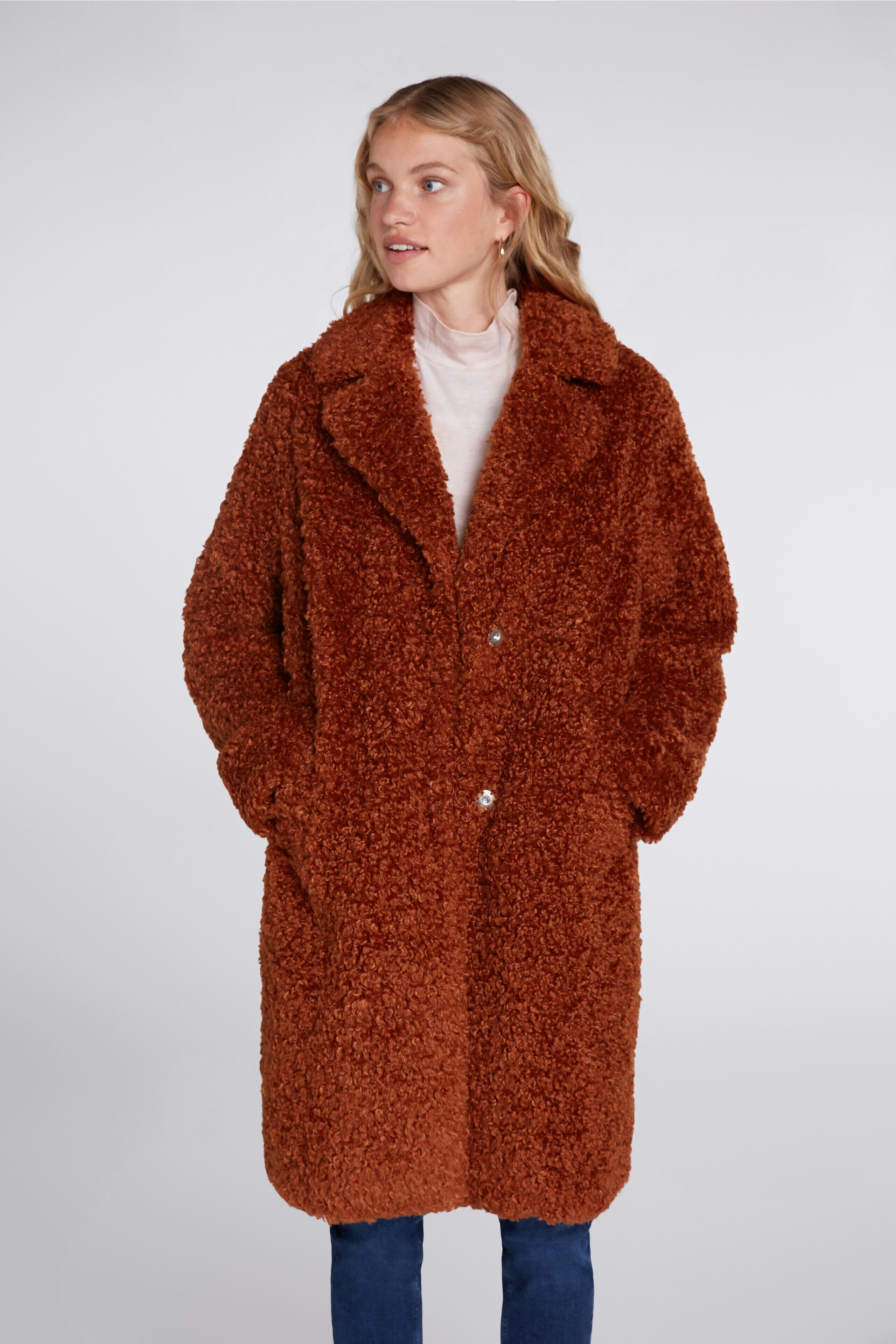 Bild 2 von Teddy Mantel - dark orange in dark orange | Oui