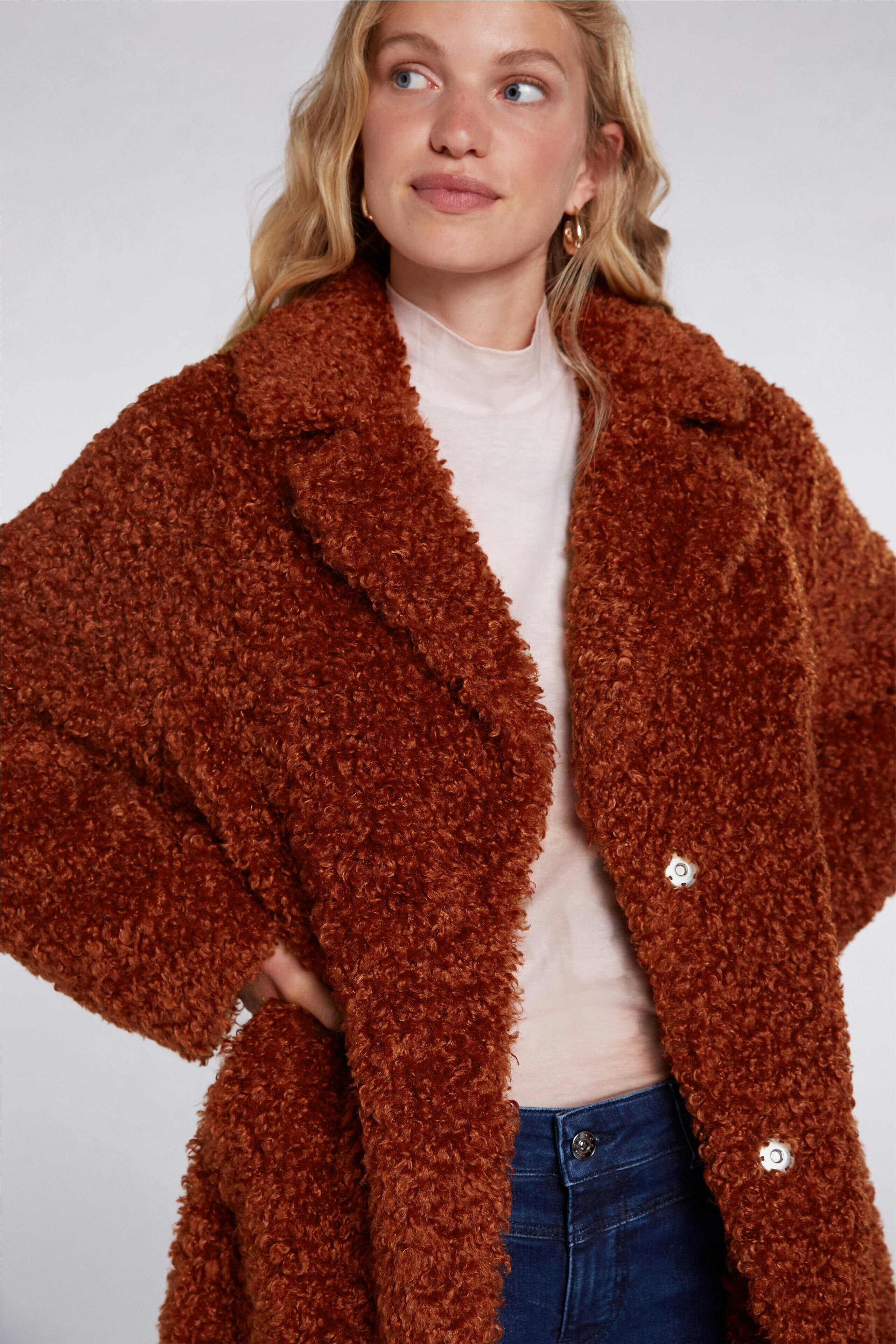 Bild 4 von Teddy Mantel - dark orange in dark orange | Oui