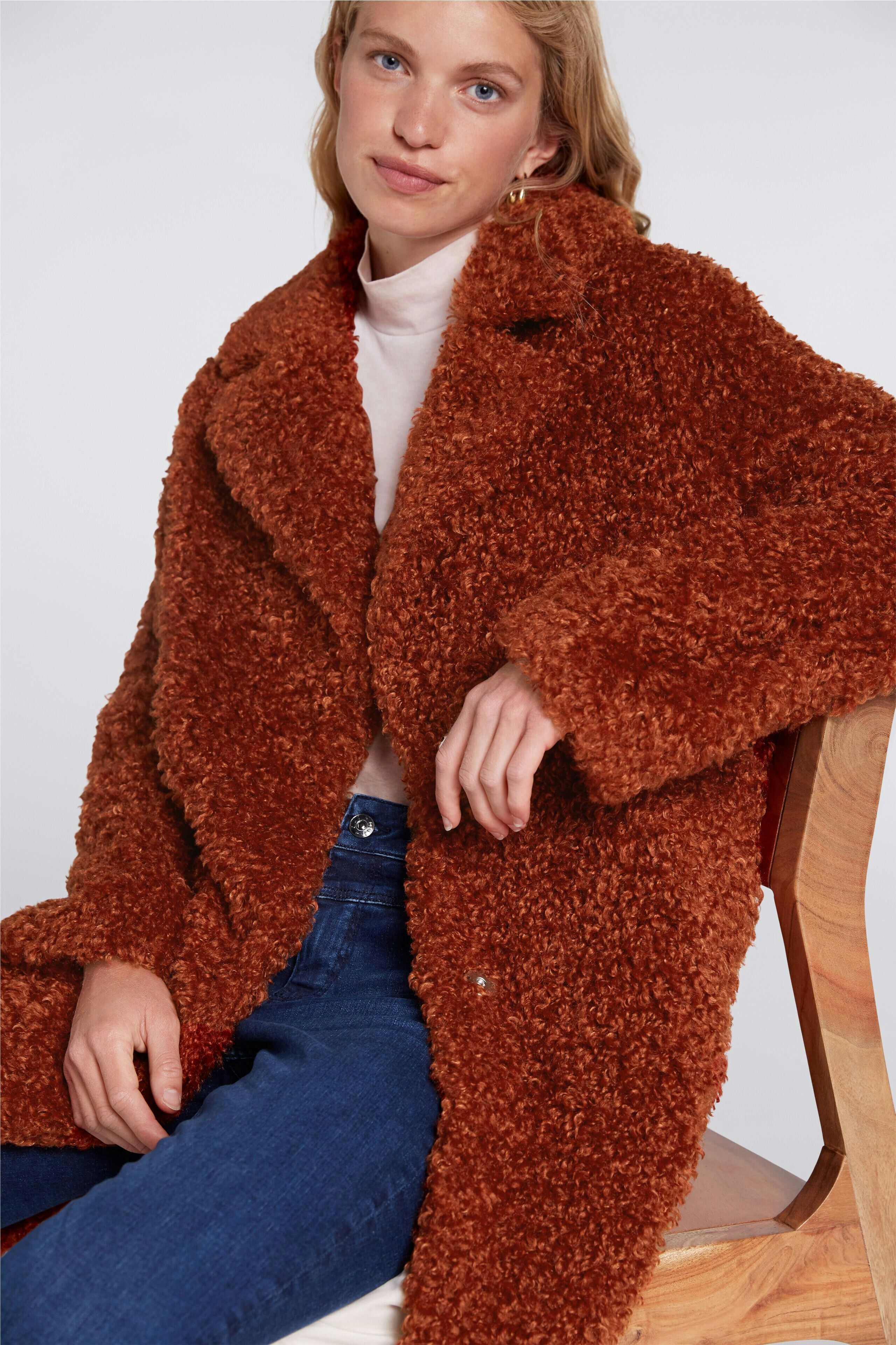 Bild 6 von Teddy Mantel - dark orange in dark orange | Oui