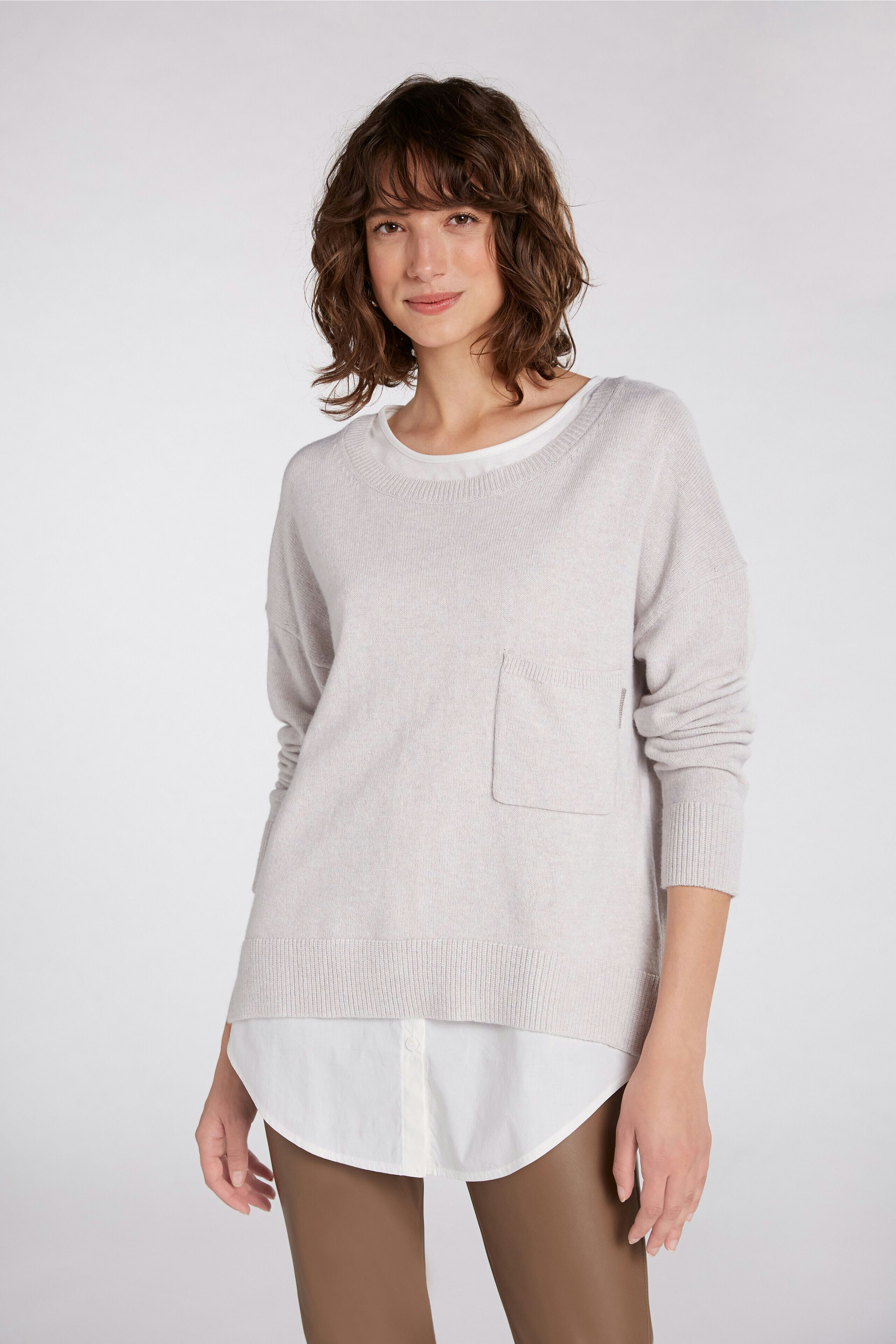 Bild 2 von Pullover - offwhite melang in offwhite melang | Oui