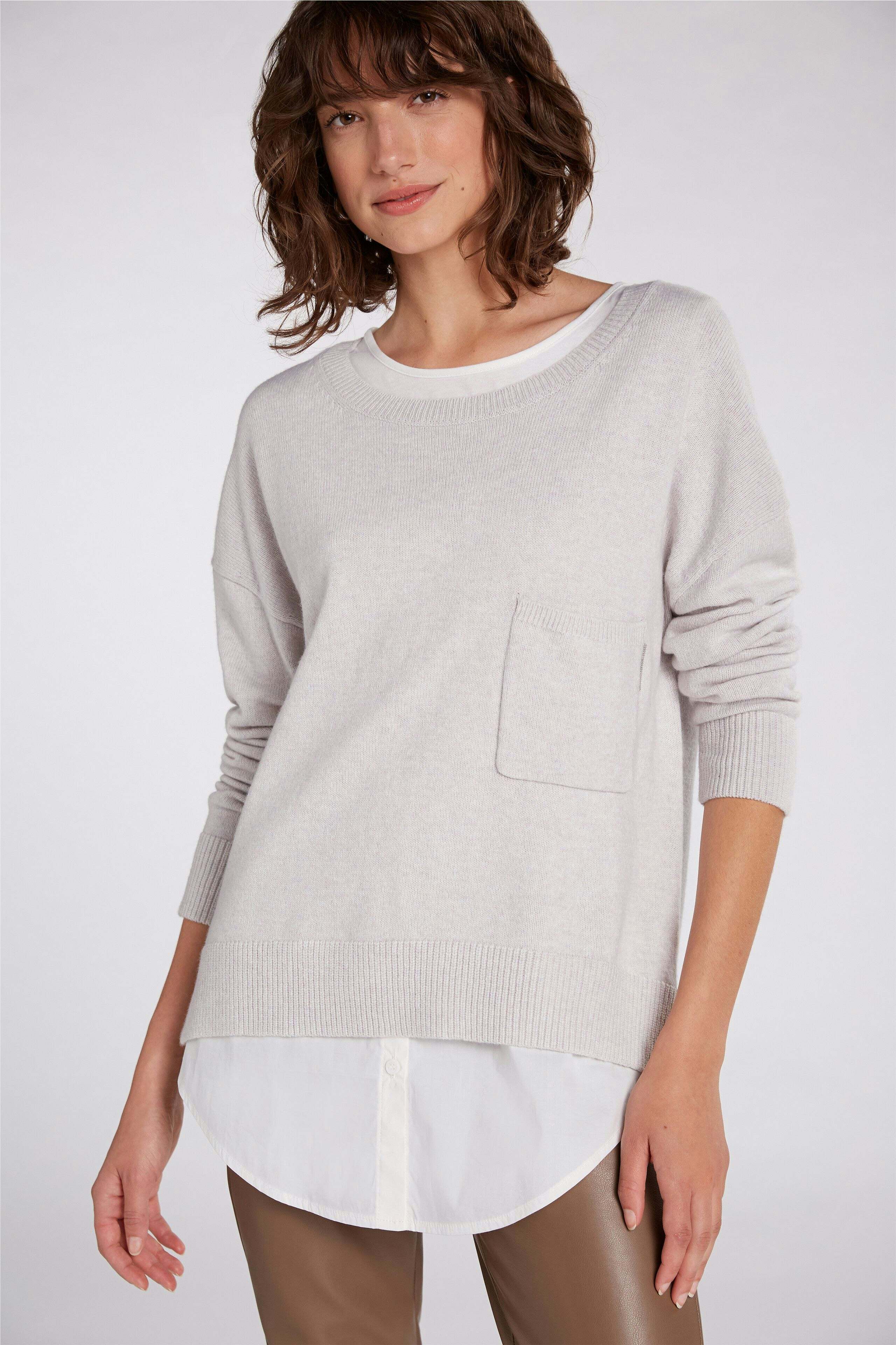 Bild 4 von Pullover - offwhite melang in offwhite melang | Oui