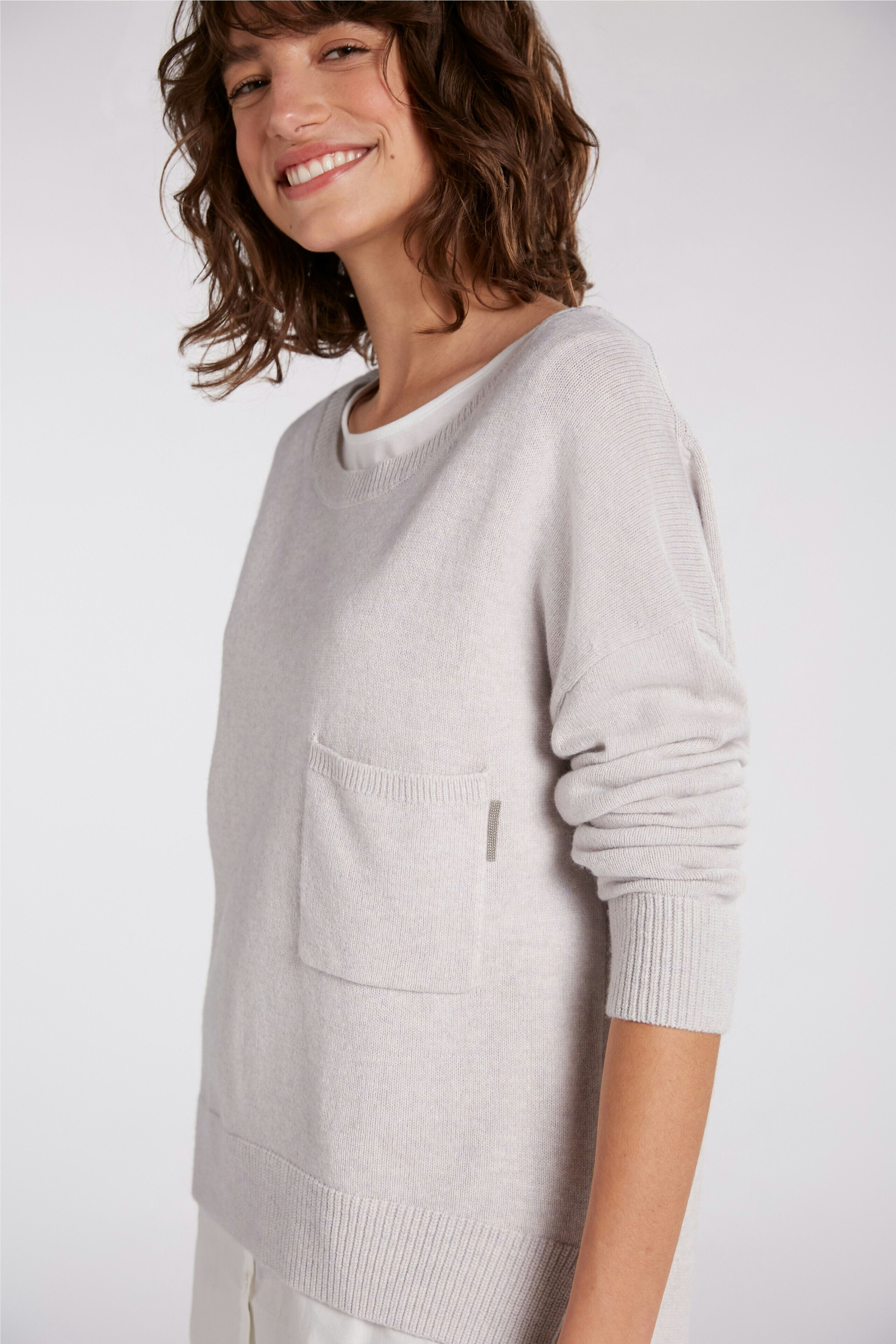 Bild 5 von Pullover - offwhite melang in offwhite melang | Oui