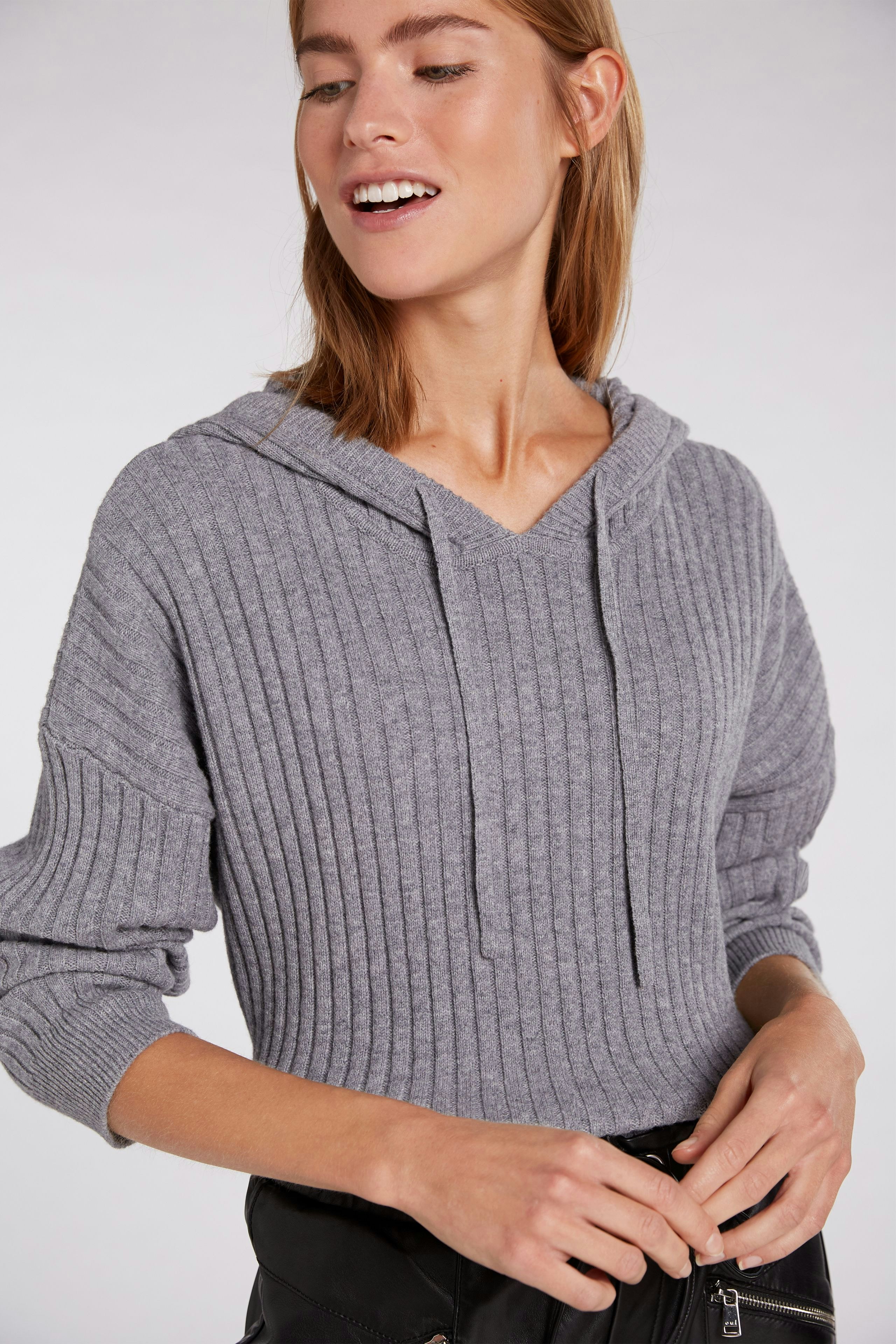 Bild 5 von Pullover - grey melange in grey melange | Oui