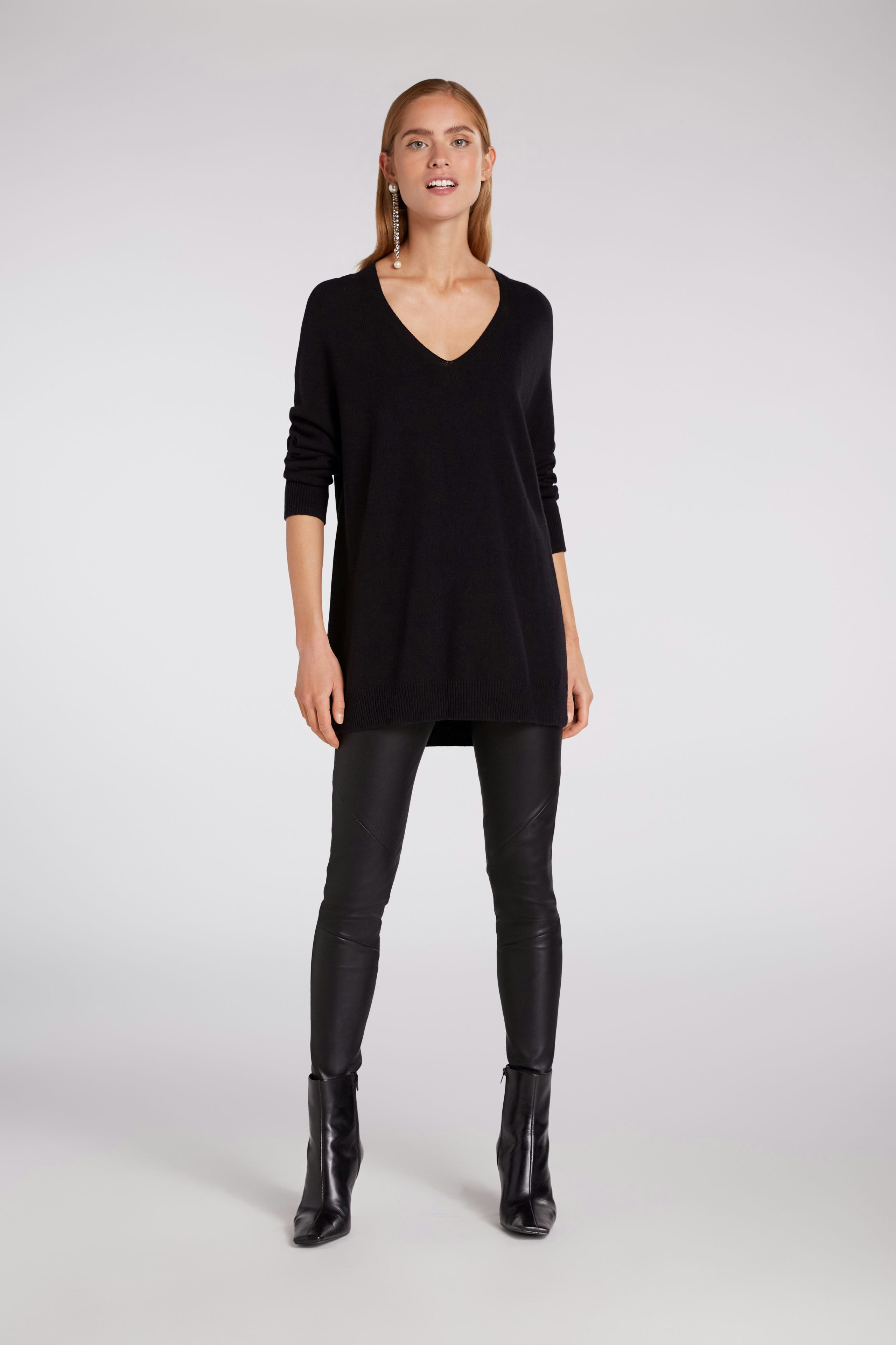 Bild 1 von Leather trousers - black in black | Oui