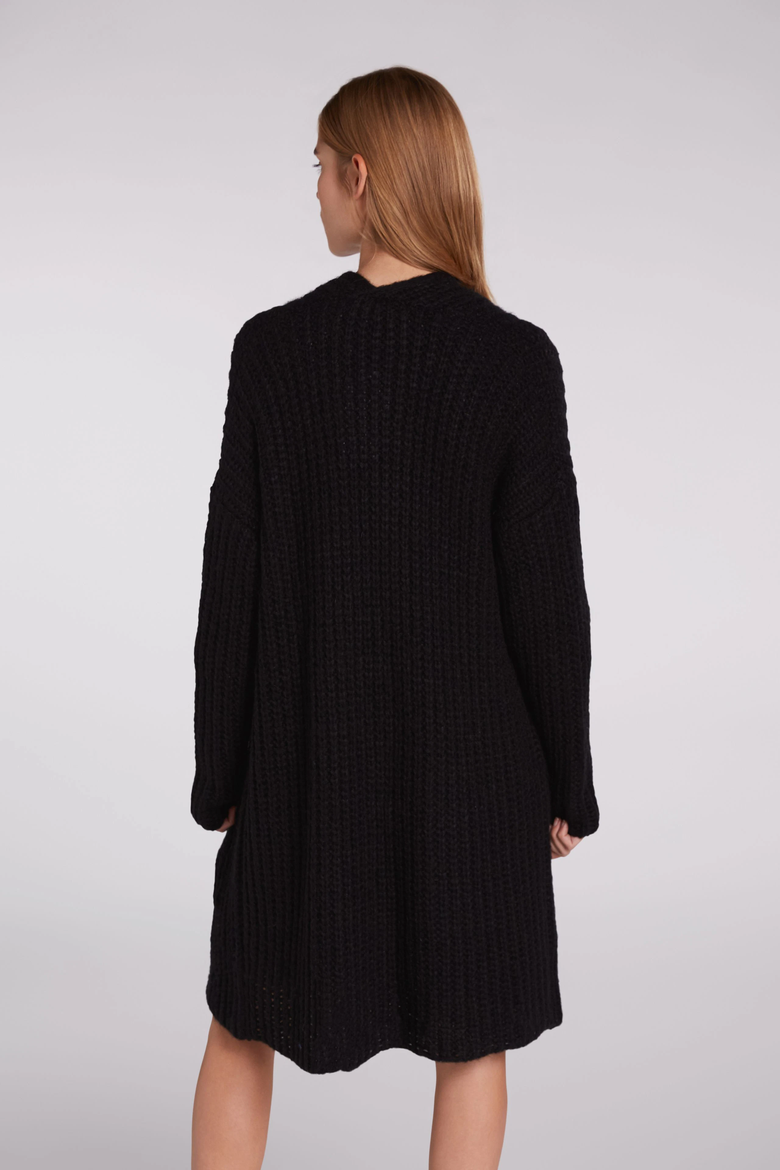 Image 3 of Knitted coat - black in black | Oui