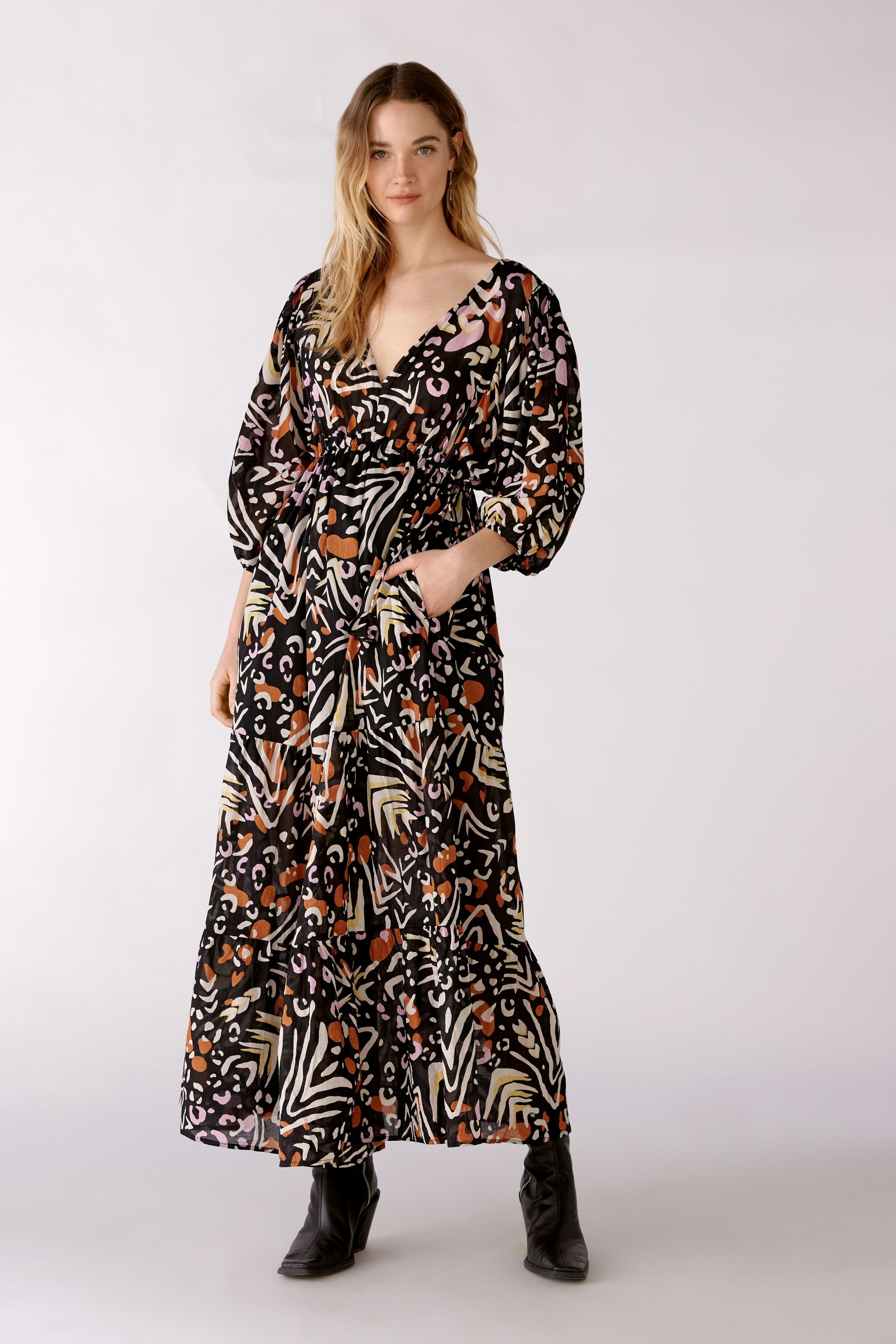 Bild 2 von Maxi dress - black offwhite in black offwhite | Oui