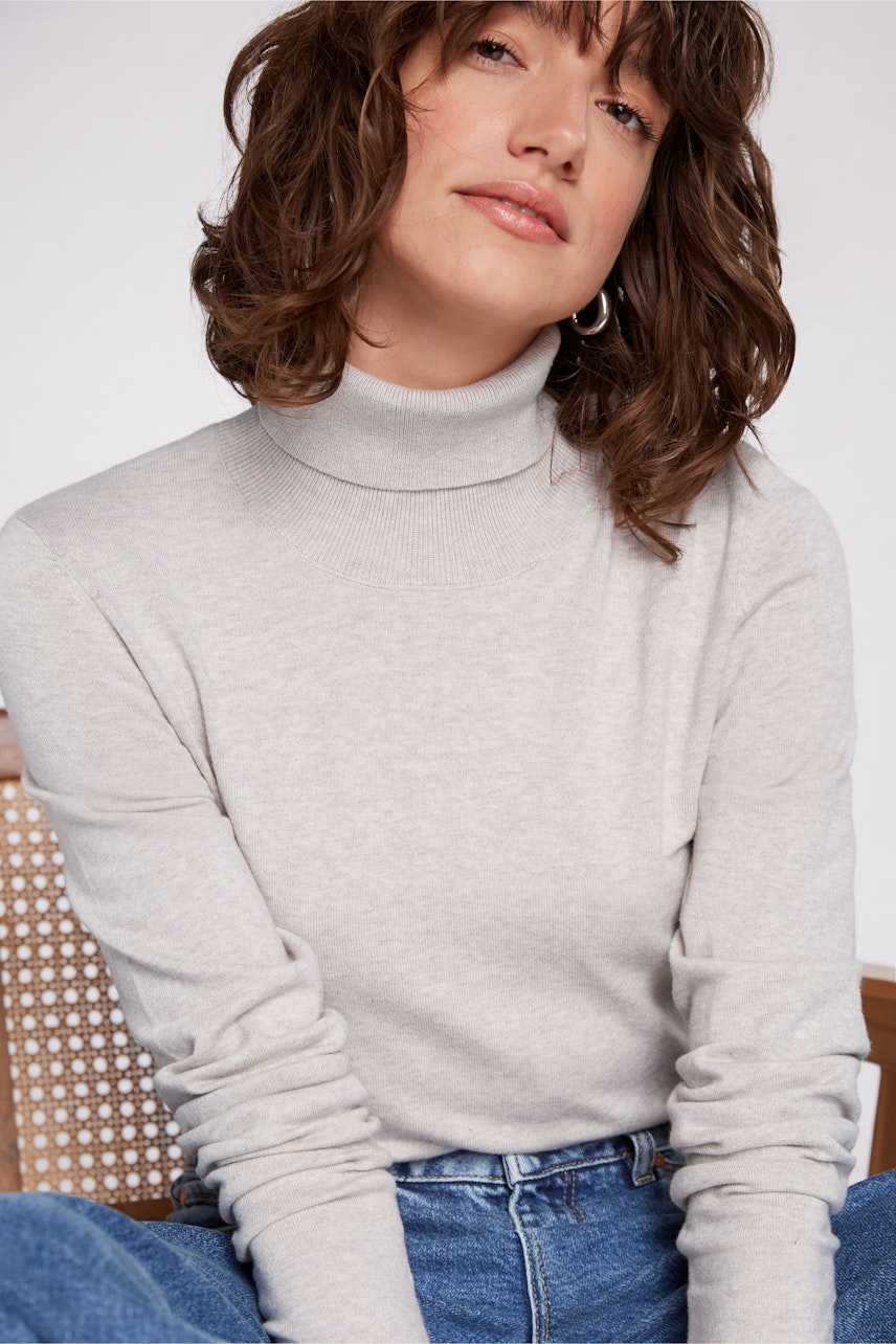 Bild 6 von Pullover - stone melange in stone melange | Oui