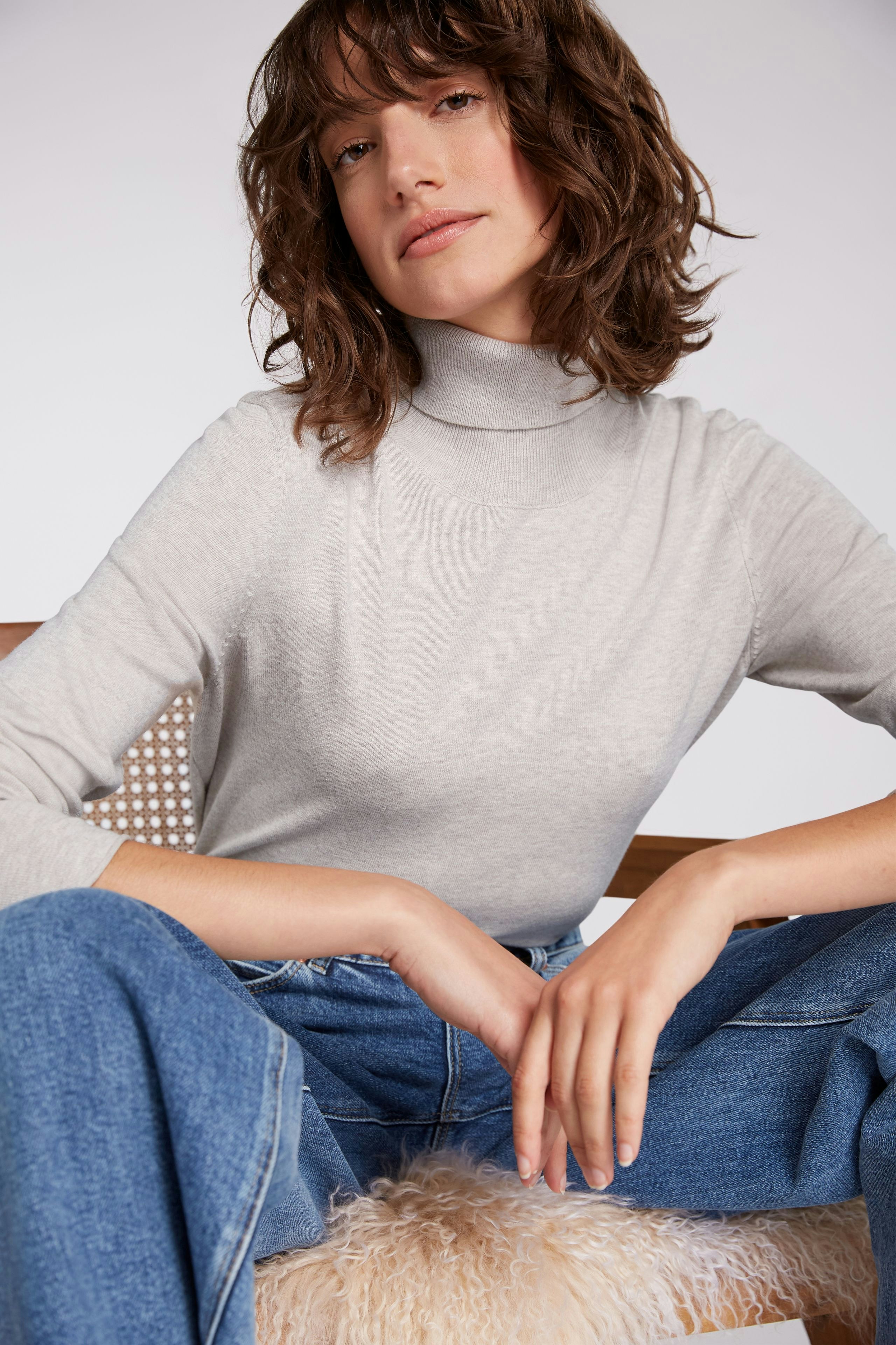 Bild 1 von Pullover - stone melange in stone melange | Oui