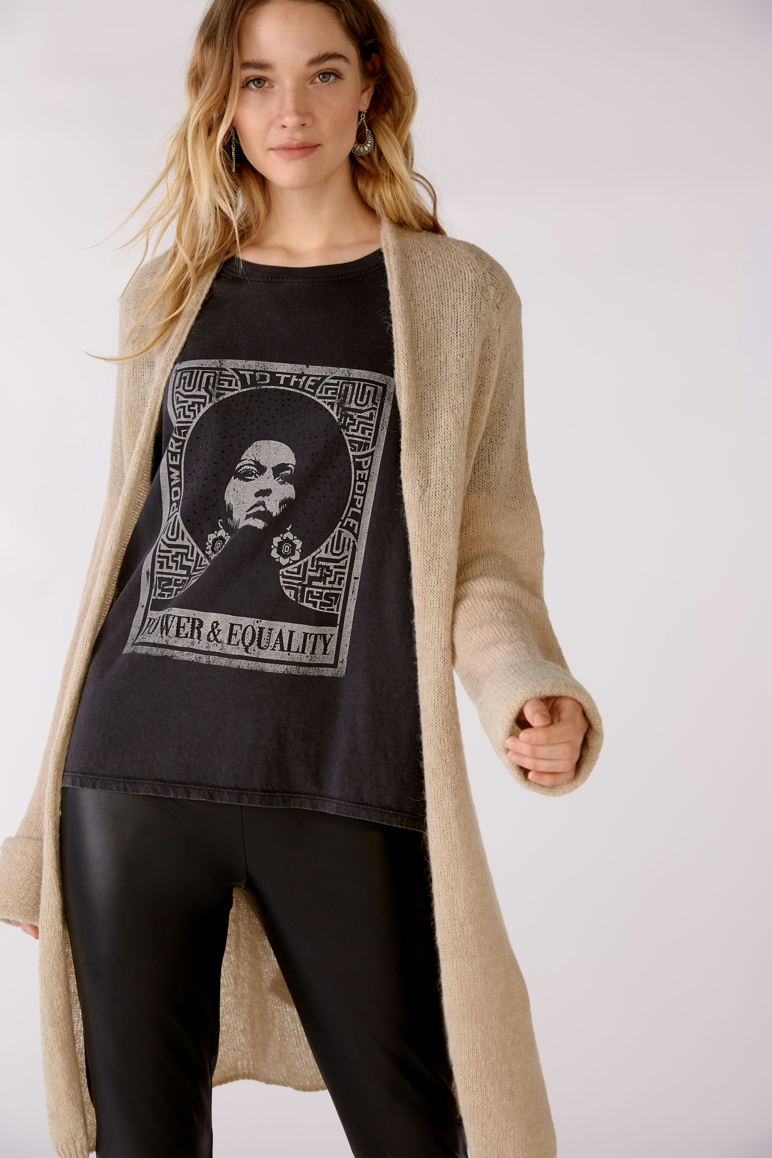 Bild 5 von Strickmantel - stone melange in stone melange | Oui