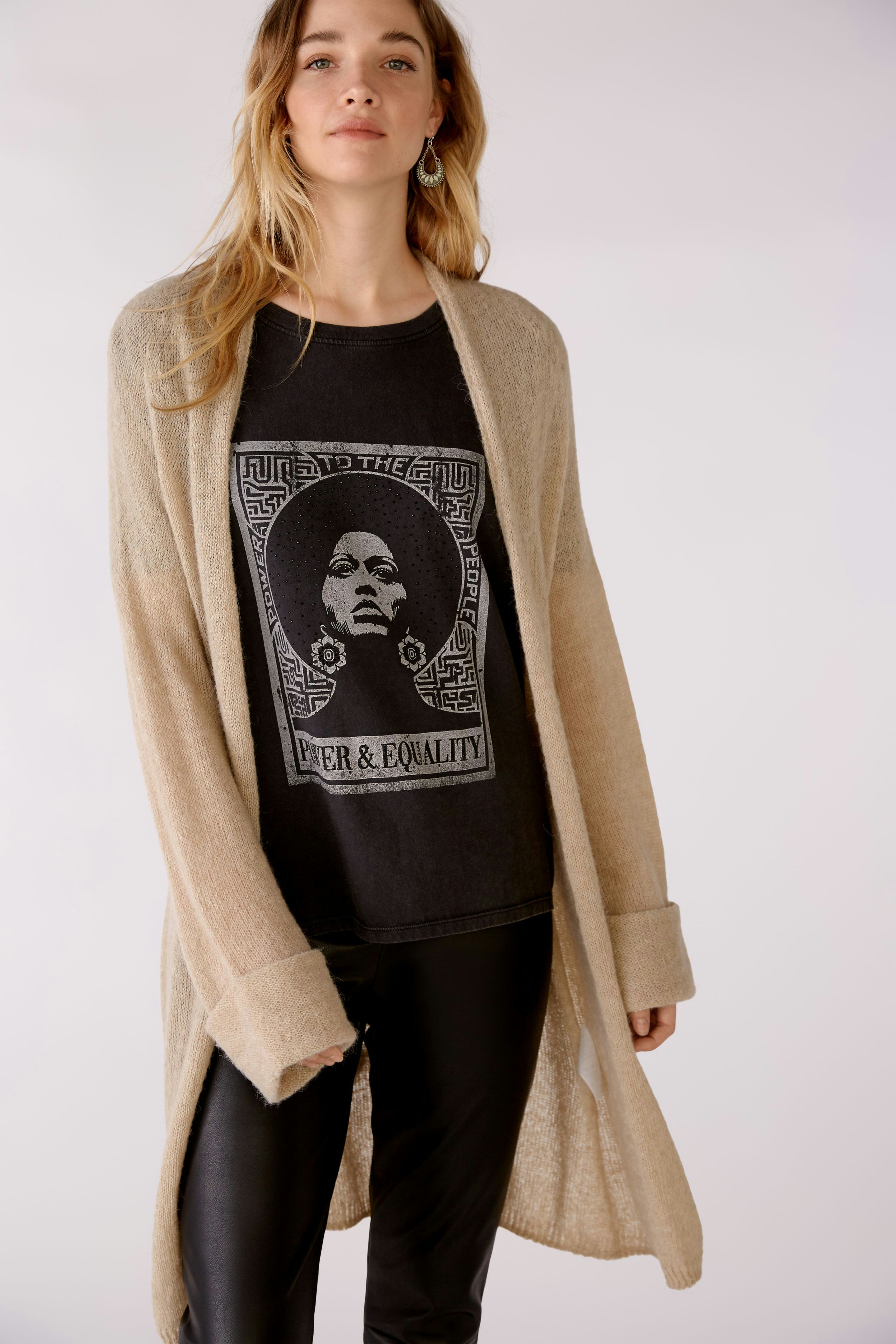 Bild 6 von Strickmantel - stone melange in stone melange | Oui