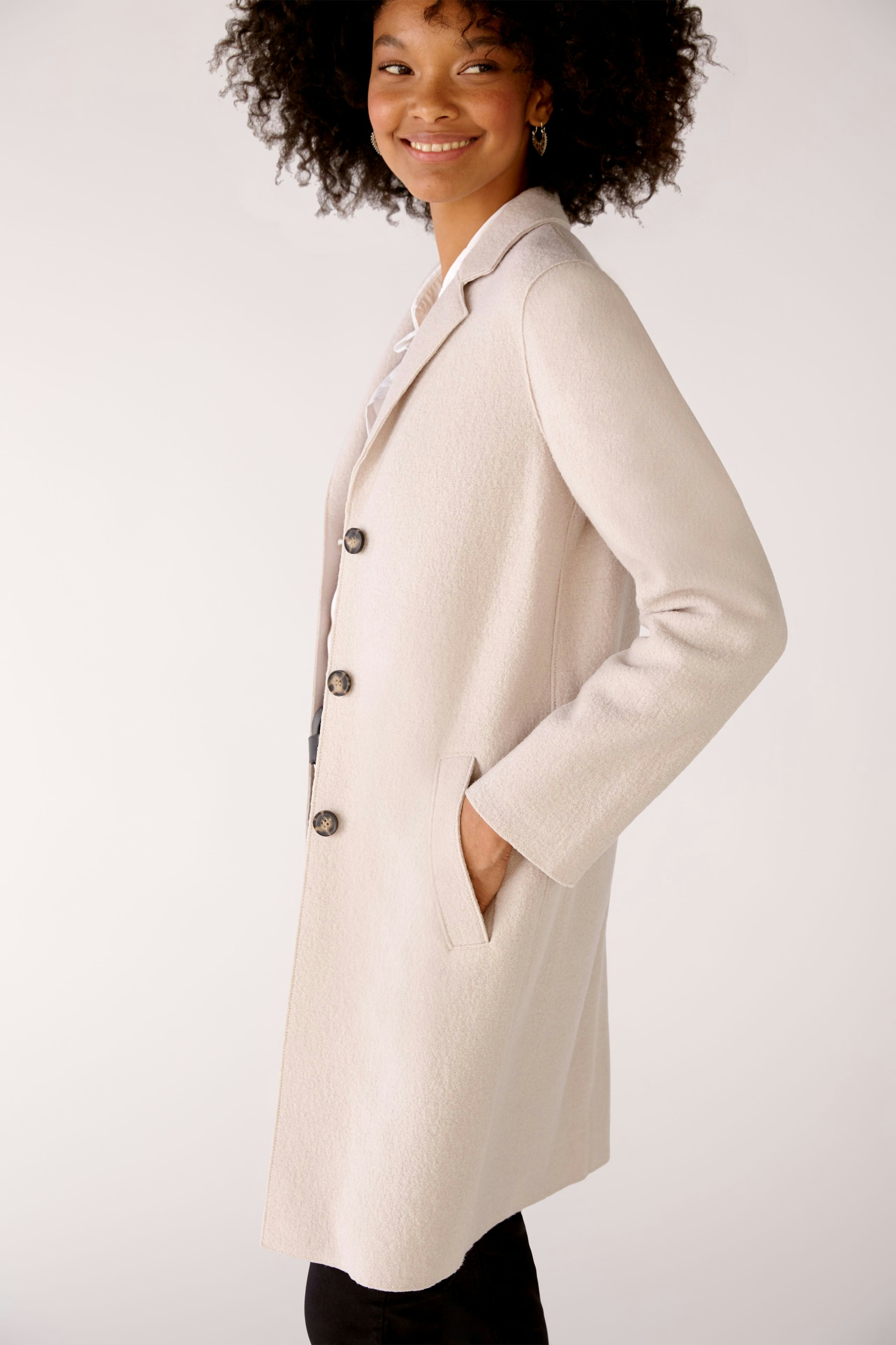 Bild 6 von MAYSON Coat - stone melange in stone melange | Oui