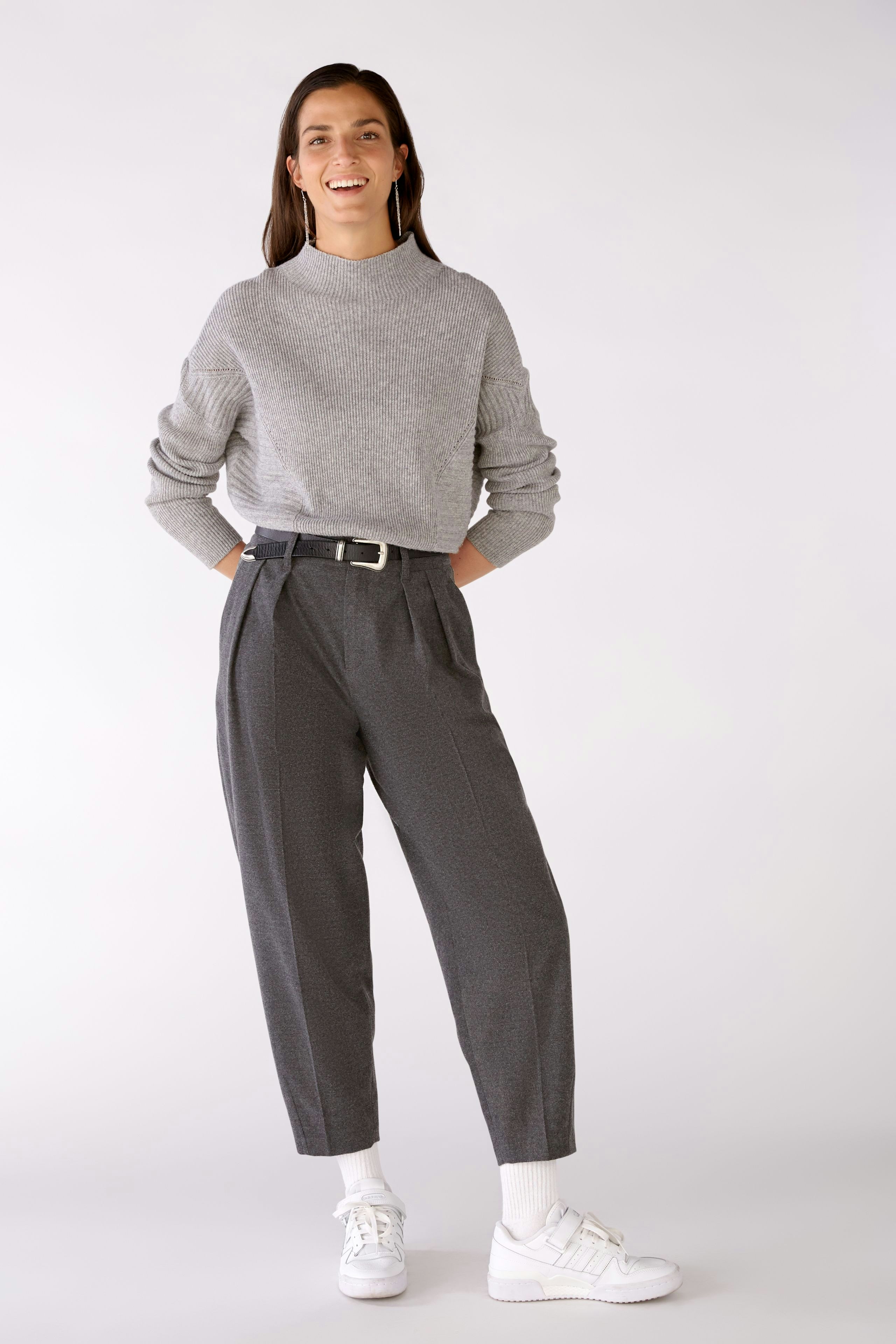 Bild 2 von Knitted pullover - light grey in light grey | Oui