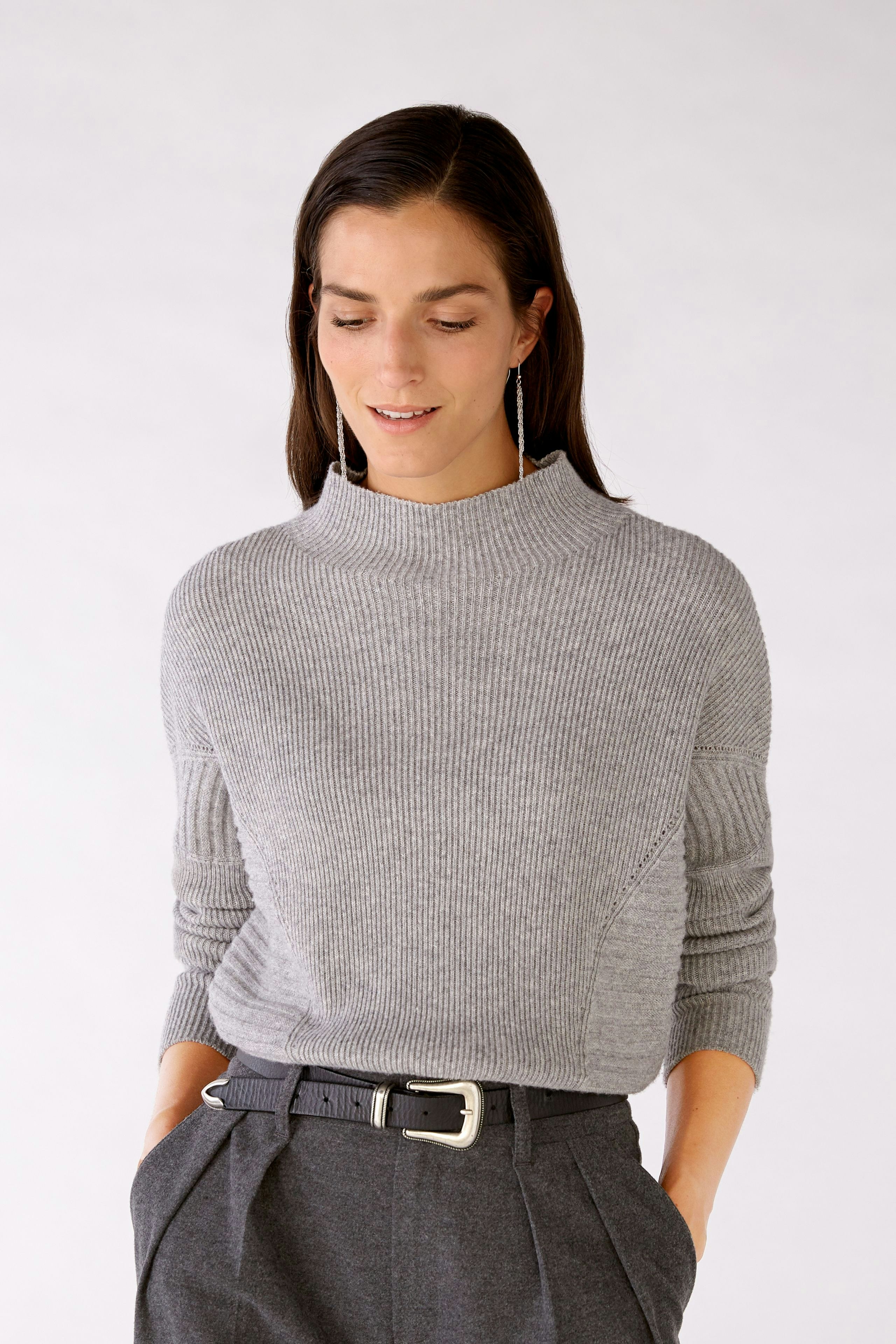 Bild 3 von Knitted pullover - light grey in light grey | Oui