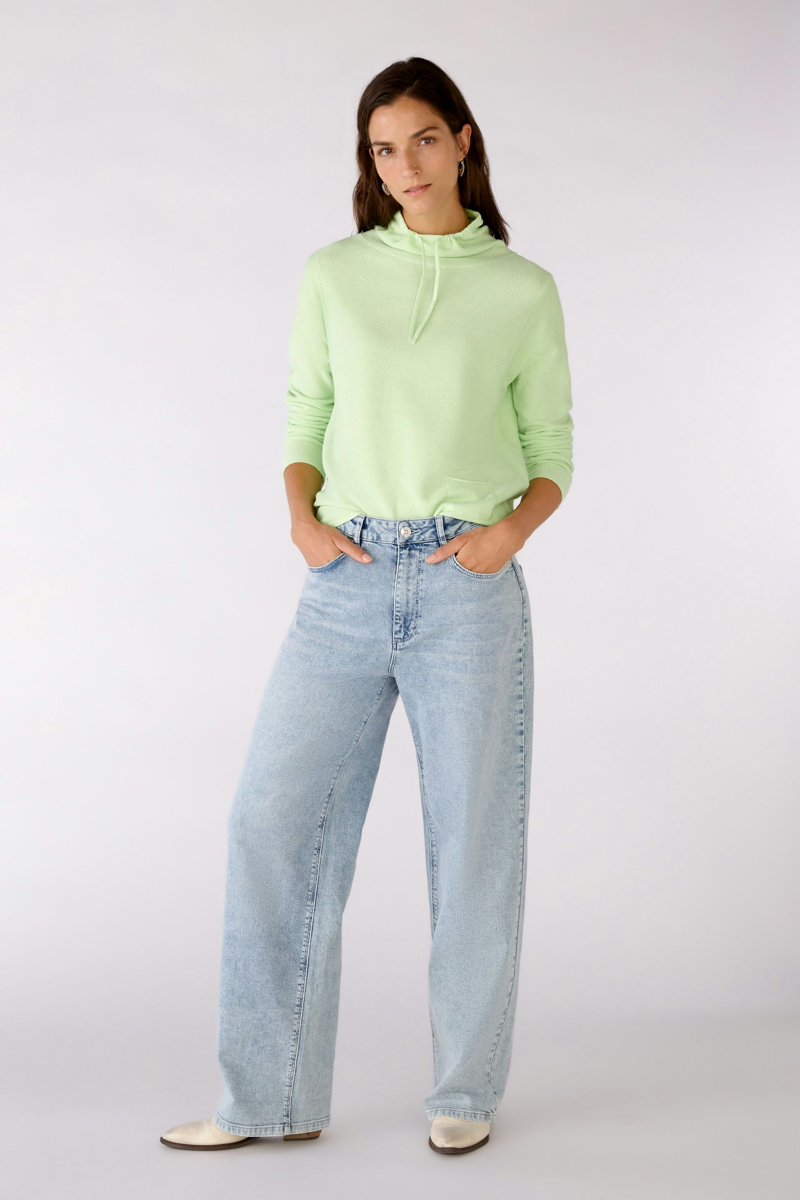 Bild 2 von KEIKO Pullover - light green in light green | Oui