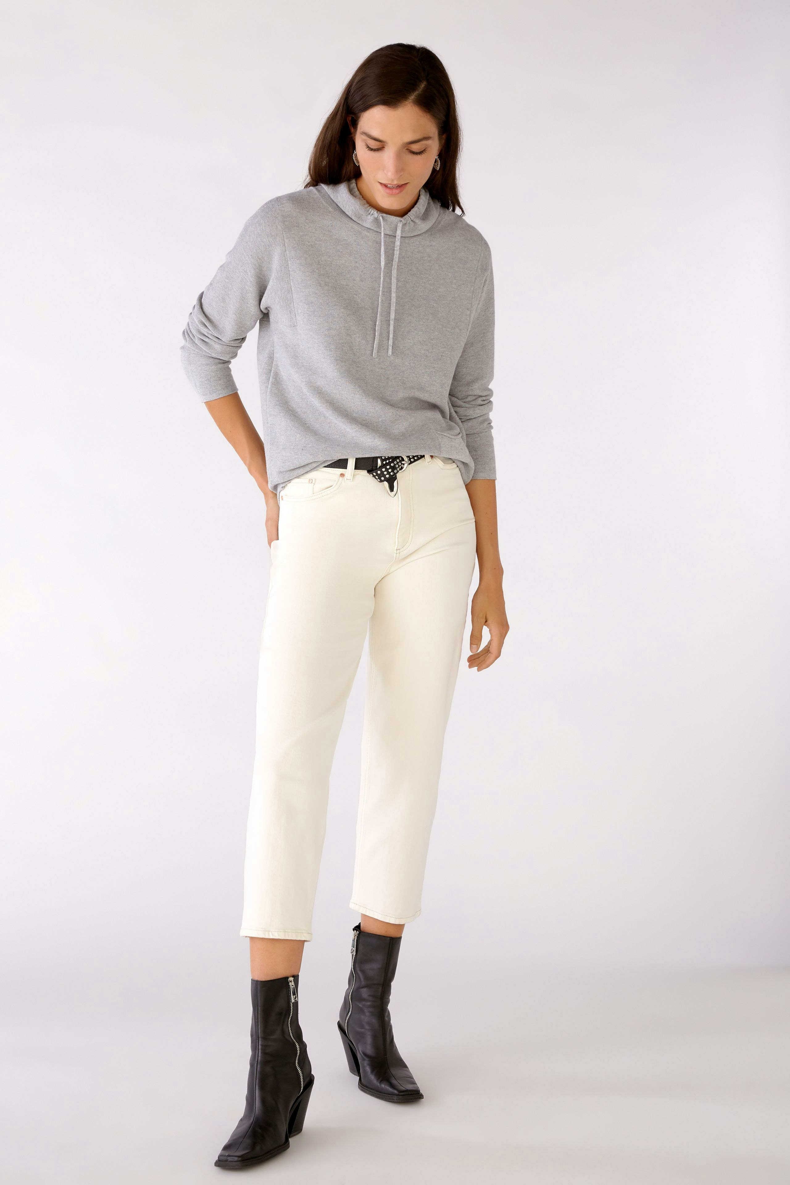 Bild 2 von KEIKO Pullover - light grey in light grey | Oui