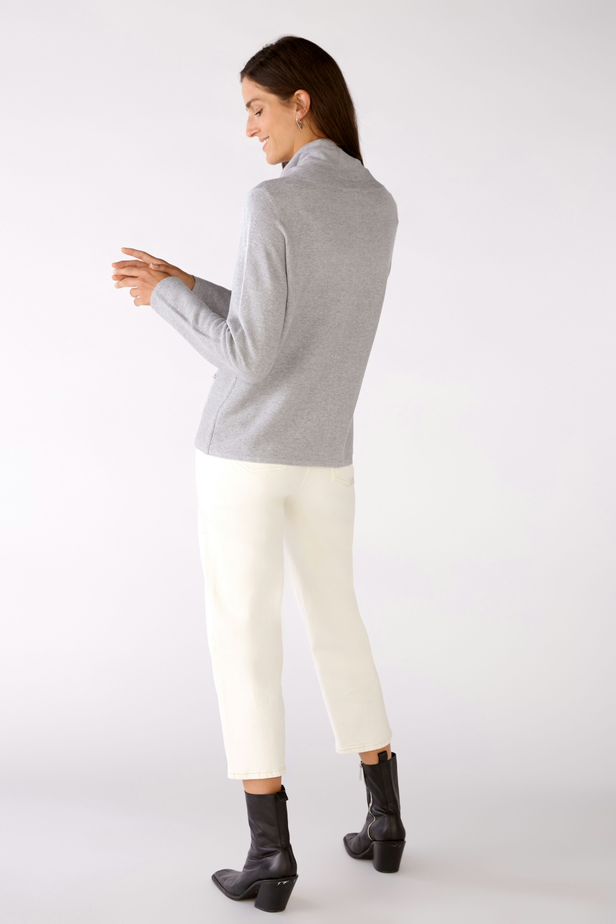Bild 4 von KEIKO Pullover - light grey in light grey | Oui