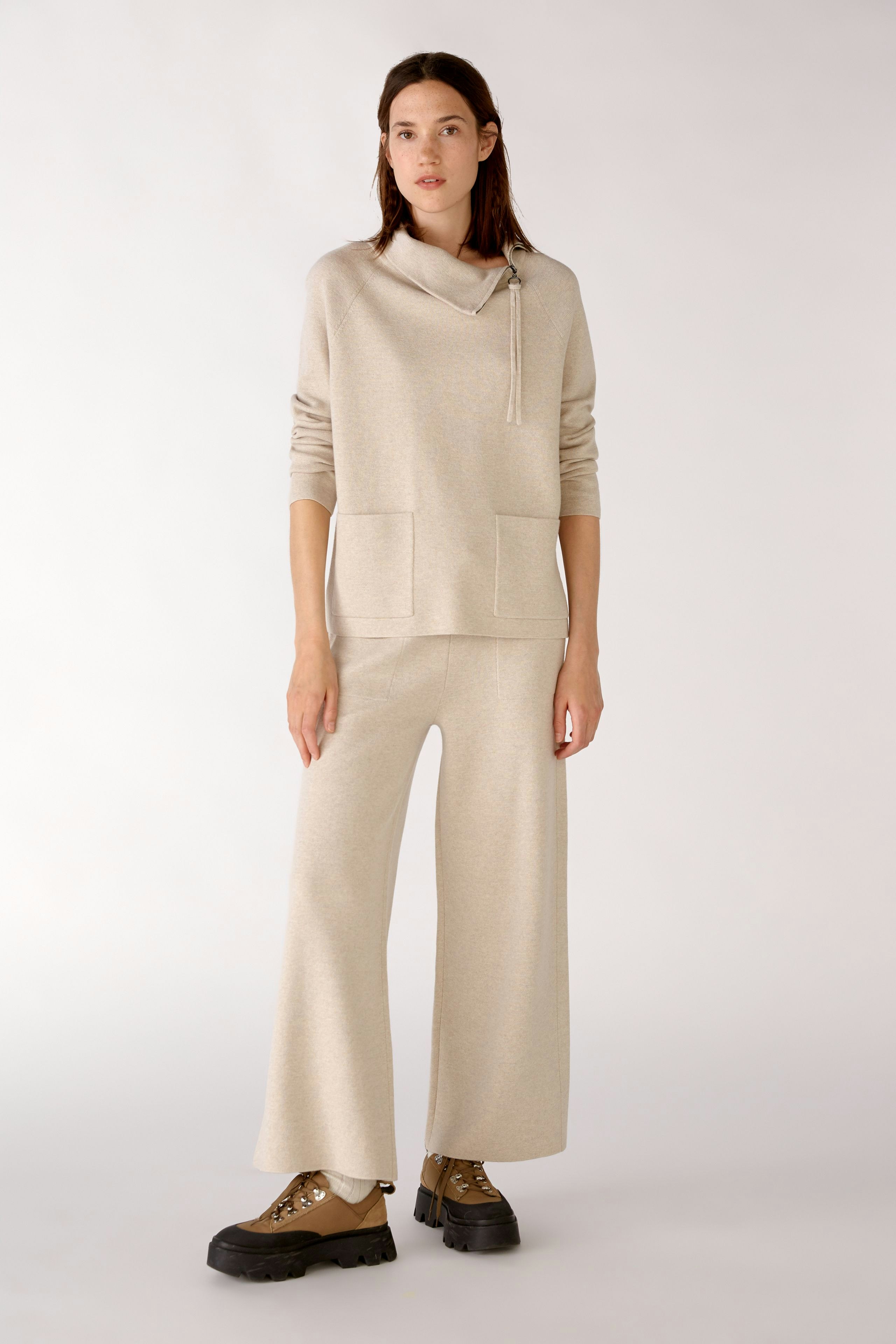 Bild 2 von Knitted Pullover - stone melange in stone melange | Oui