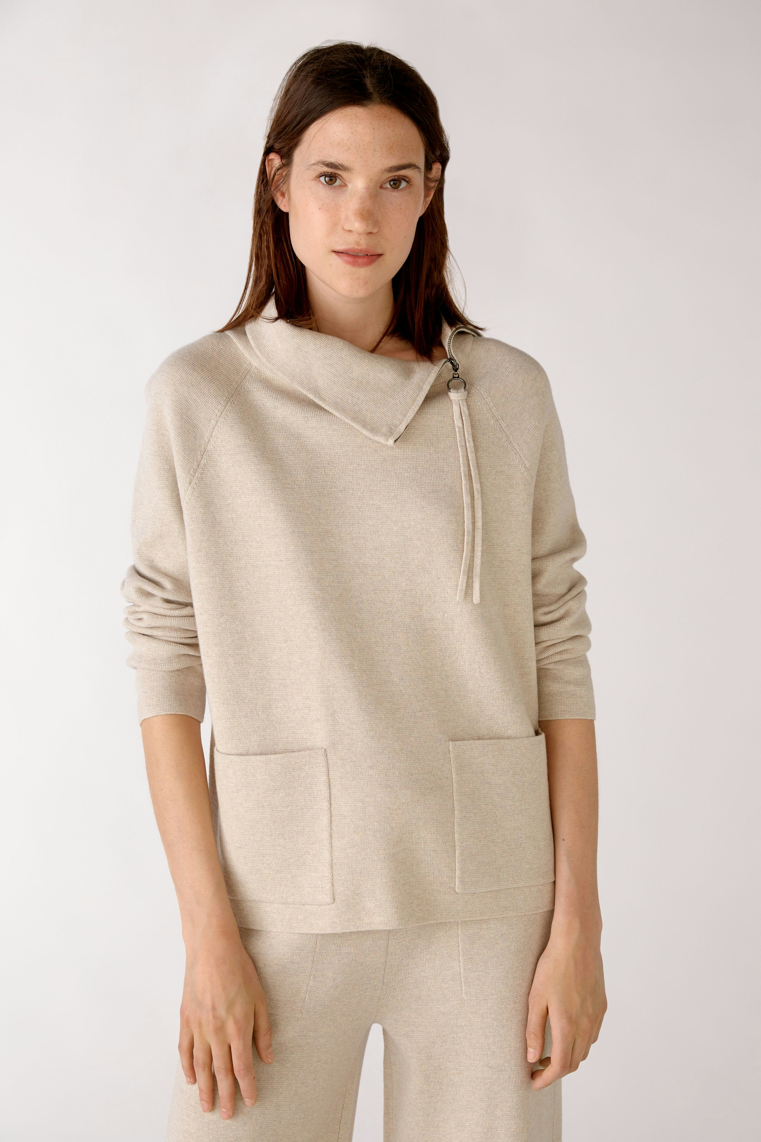 Bild 3 von Knitted Pullover - stone melange in stone melange | Oui