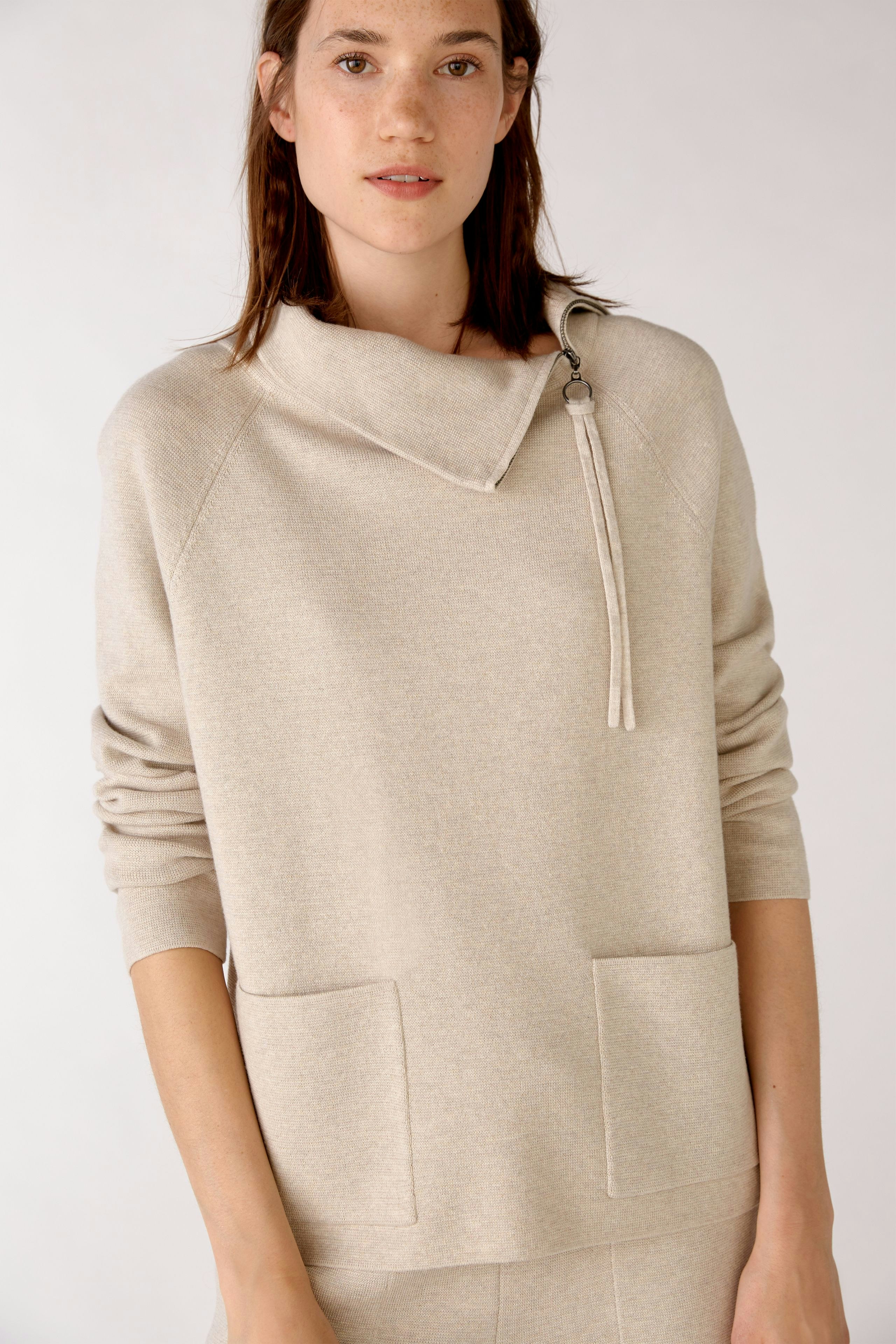 Bild 5 von Knitted Pullover - stone melange in stone melange | Oui