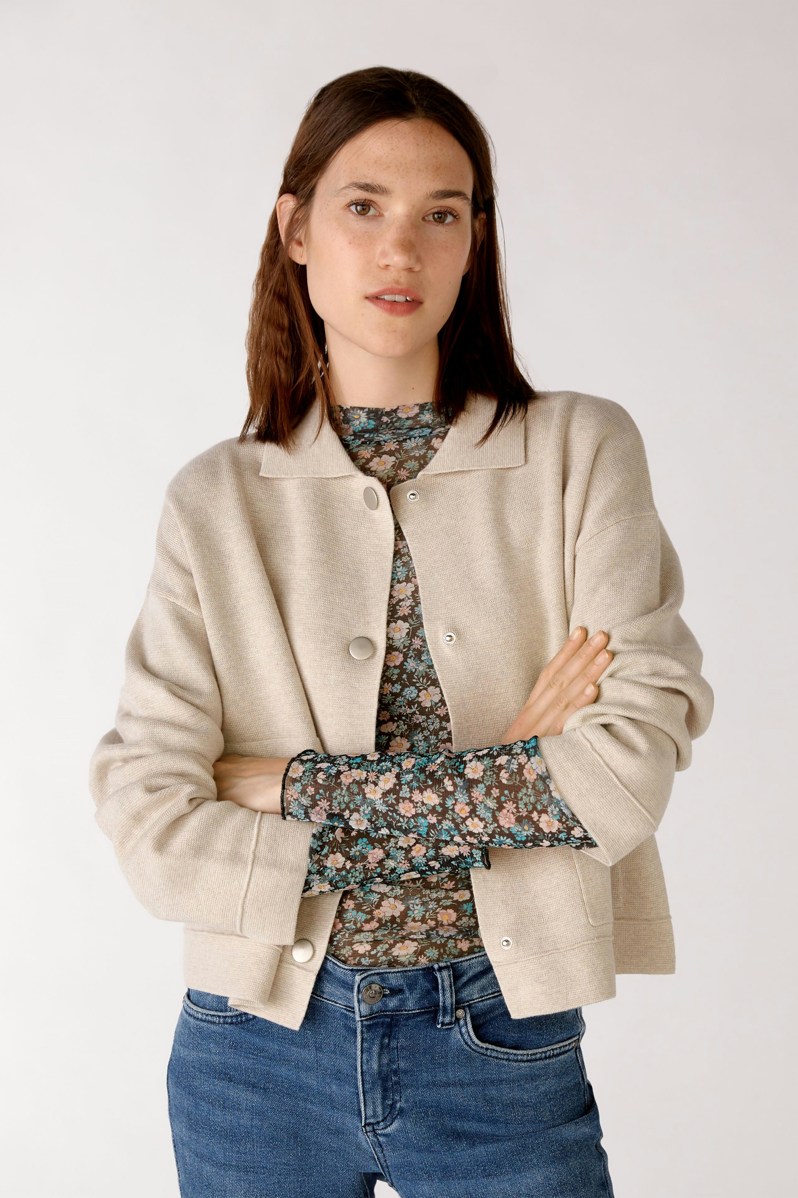 Bild 3 von Strickjacke - stone melange in stone melange | Oui