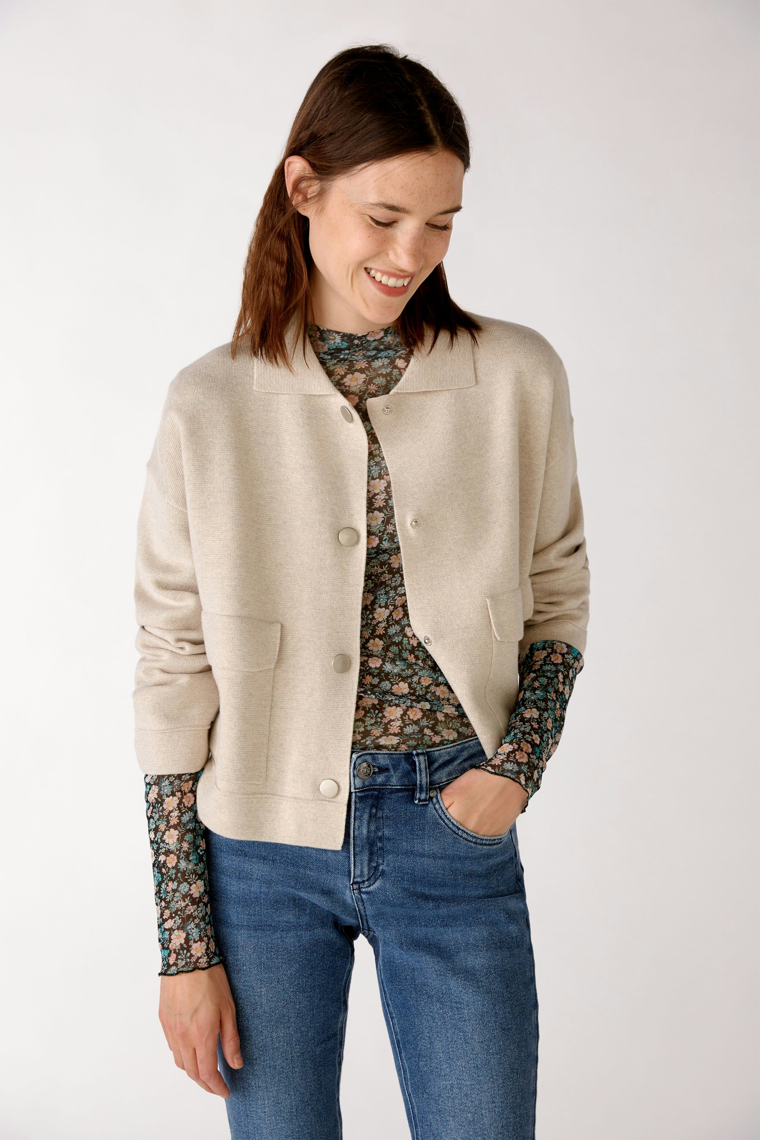 Bild 6 von Strickjacke - stone melange in stone melange | Oui