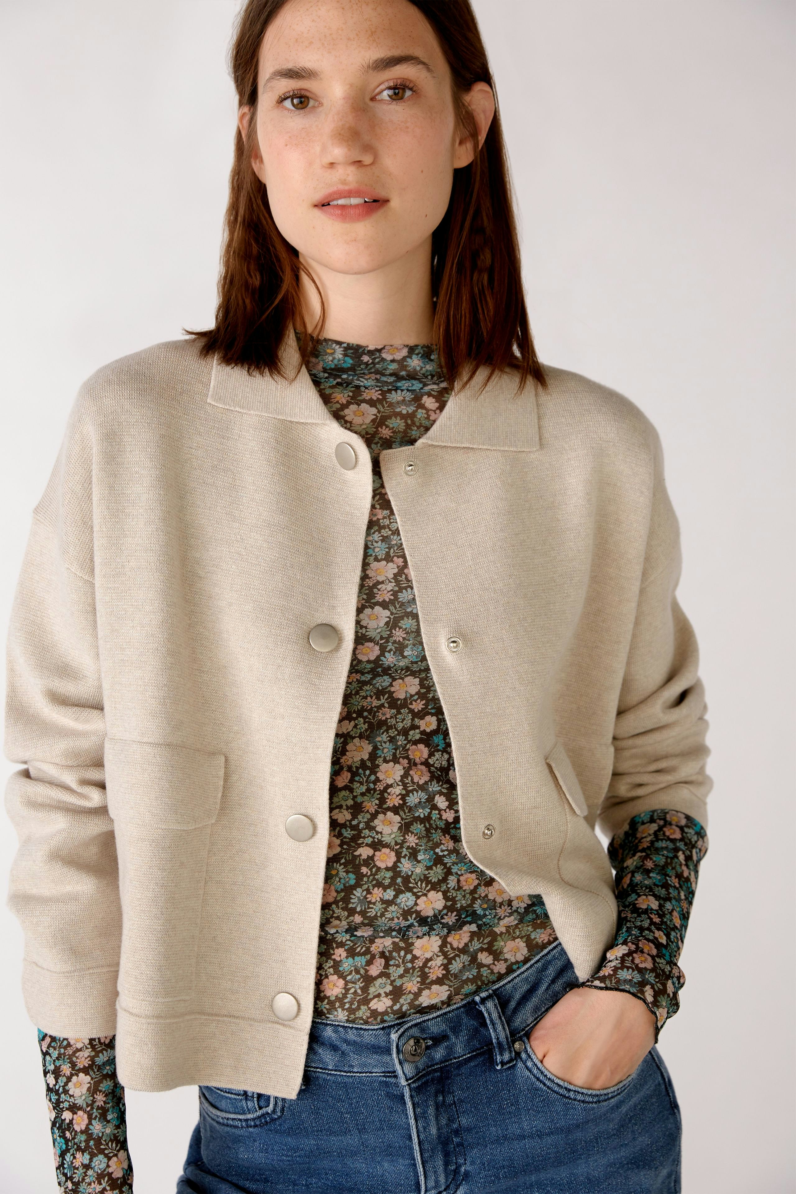 Bild 7 von Strickjacke - stone melange in stone melange | Oui