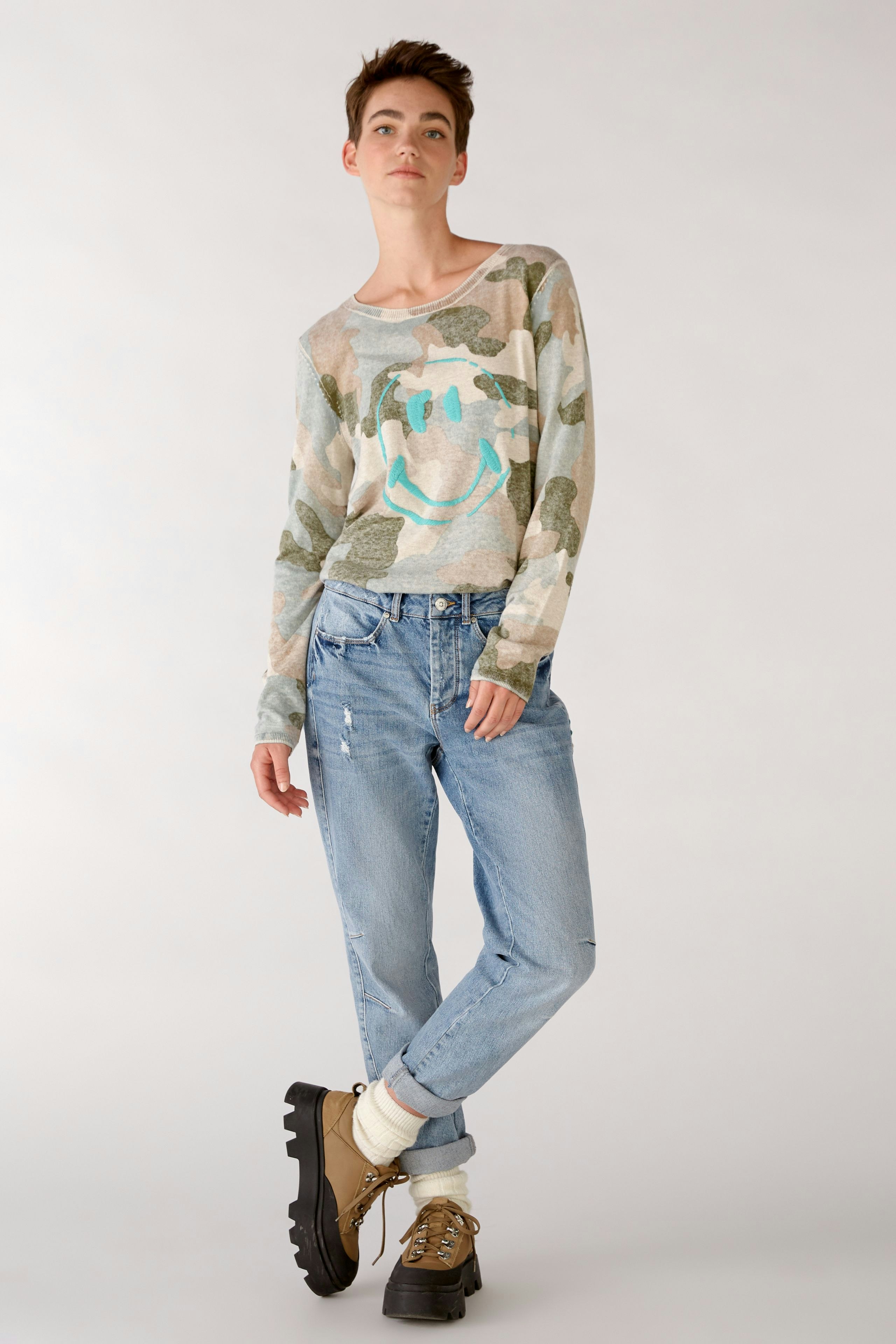 Bild 2 von Pullover - light camel green in light camel green | Oui