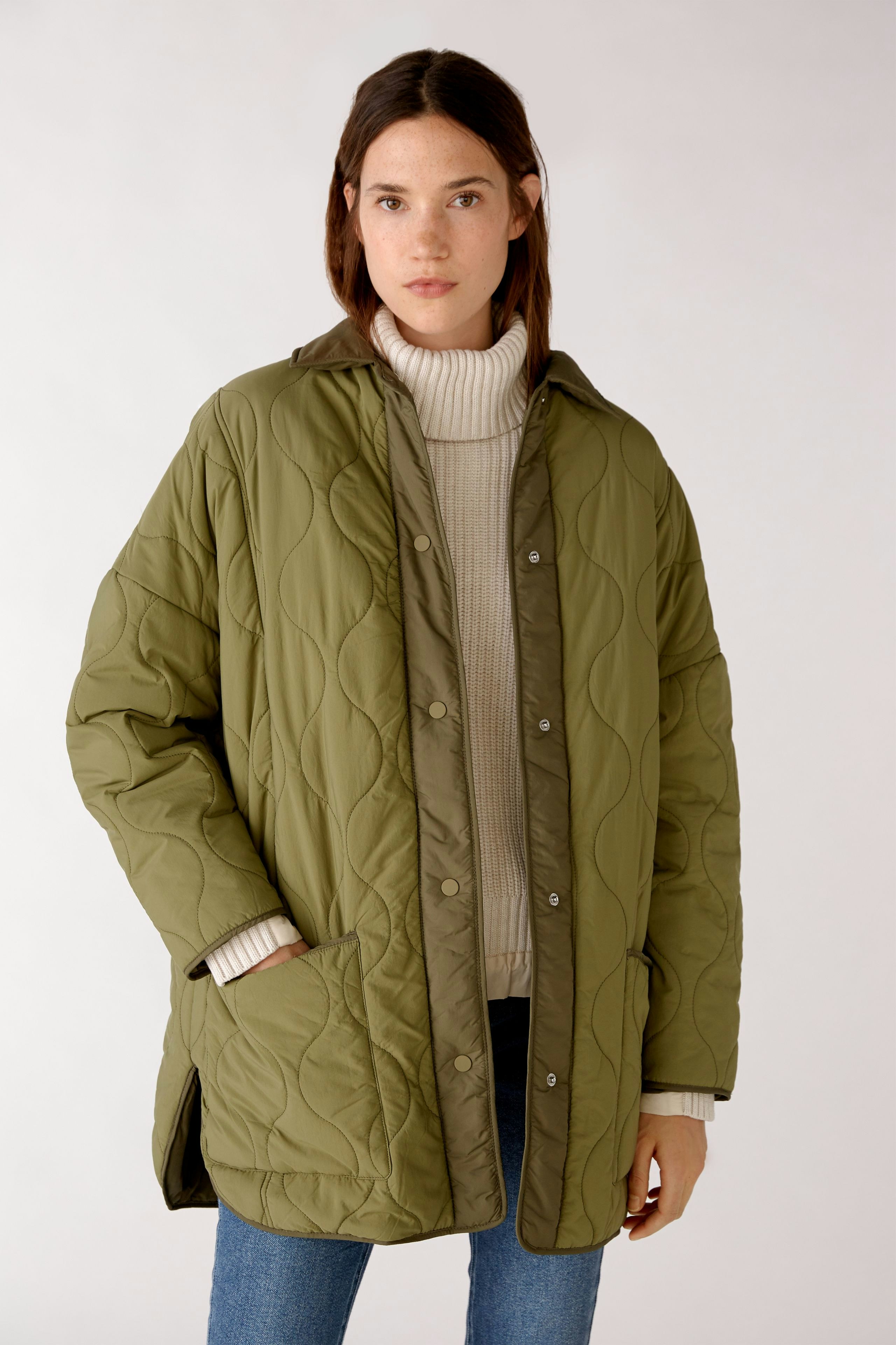 Bild 1 von Quilted coat - khaki in khaki | Oui