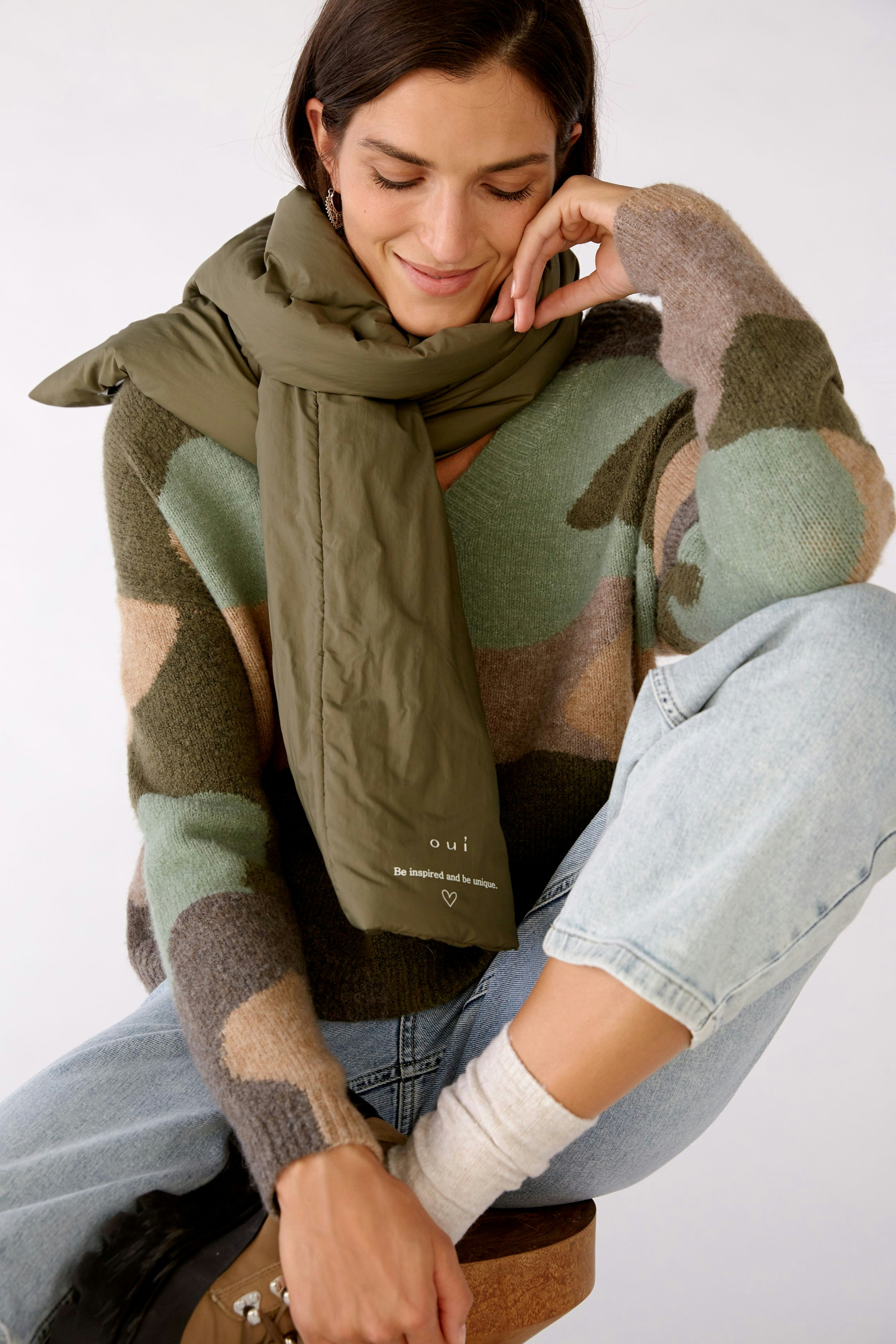 Bild 2 von Schal - khaki in khaki | Oui