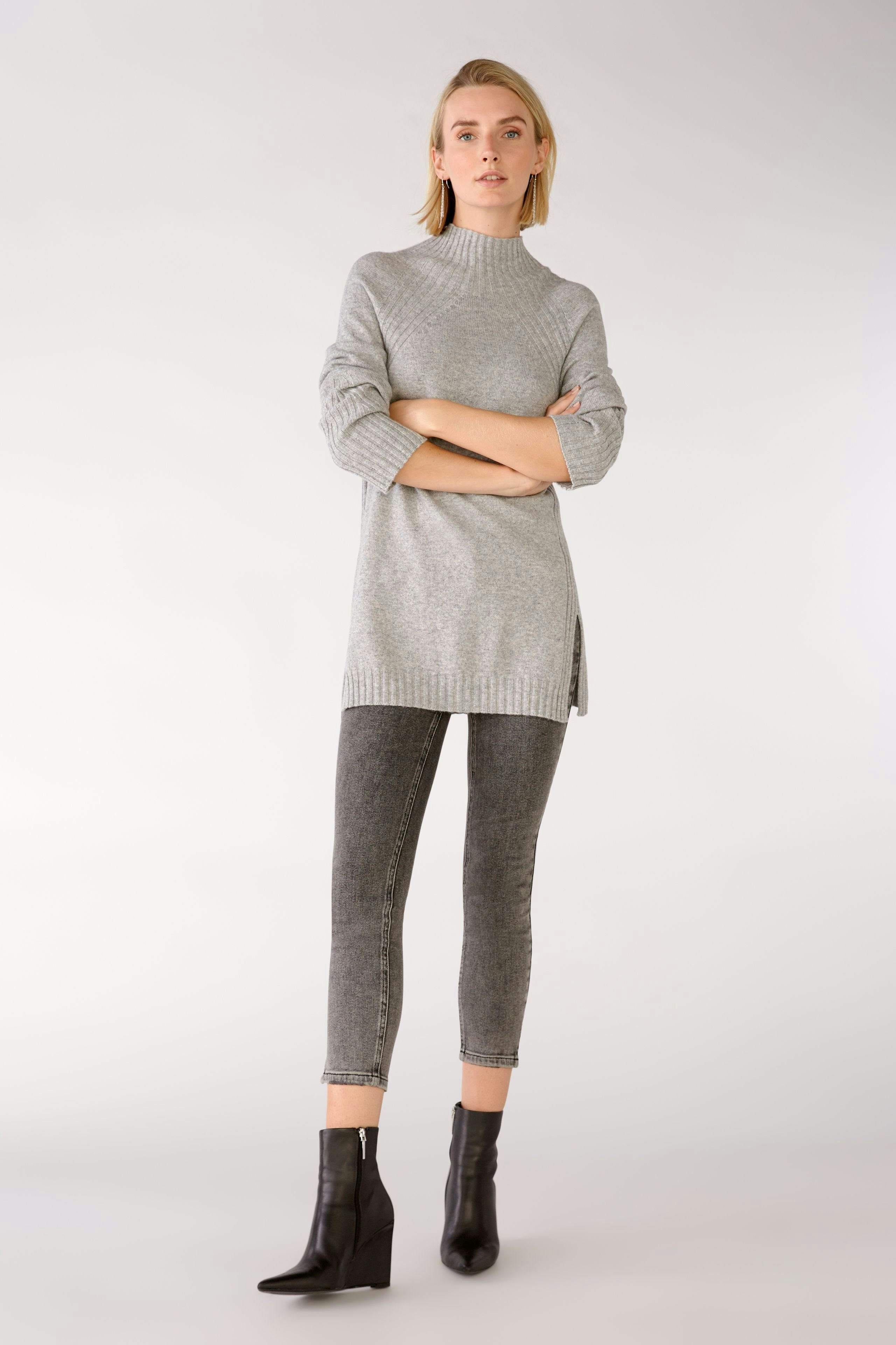 Bild 2 von Strickpullover - light grey in light grey | Oui