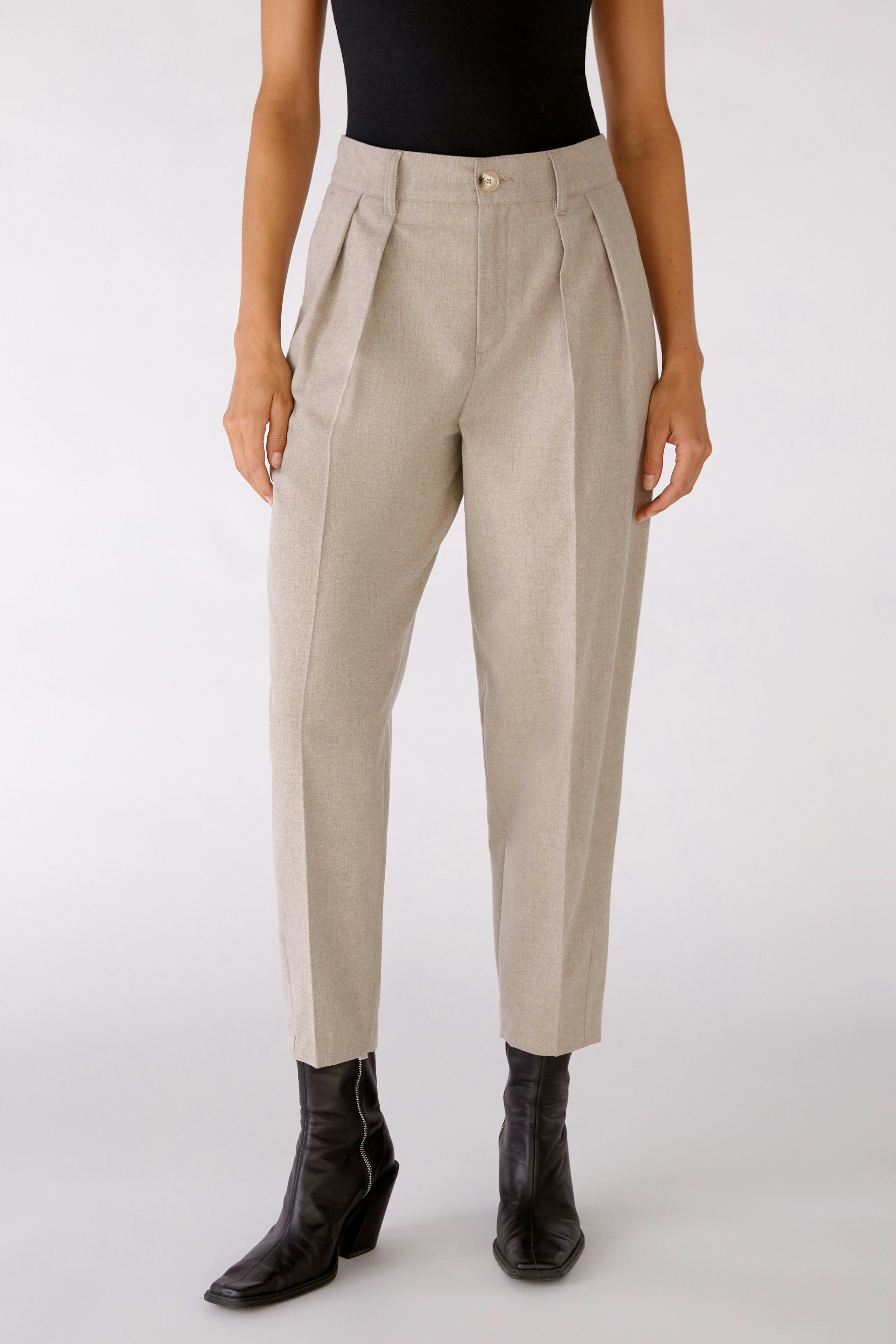 Bild 2 von Trousers - taupemelange in taupemelange | Oui