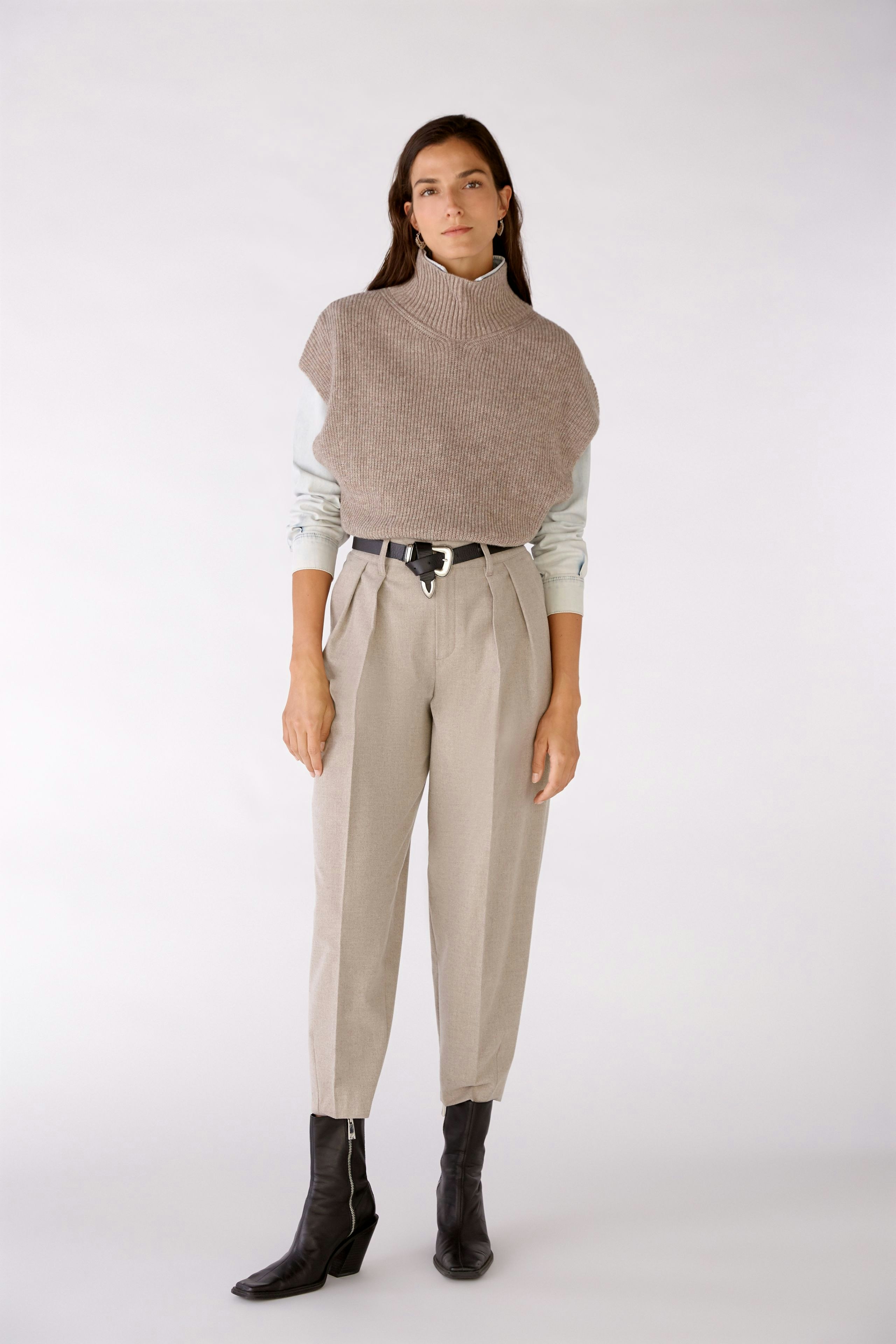 Bild 1 von Trousers - taupemelange in taupemelange | Oui