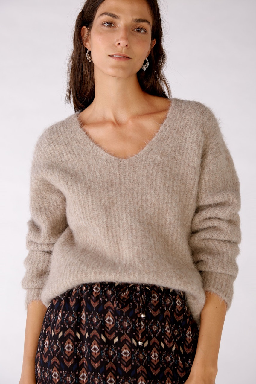 Bild 1 von Strickpullover - Taupe Melange in Taupe Melange | Oui